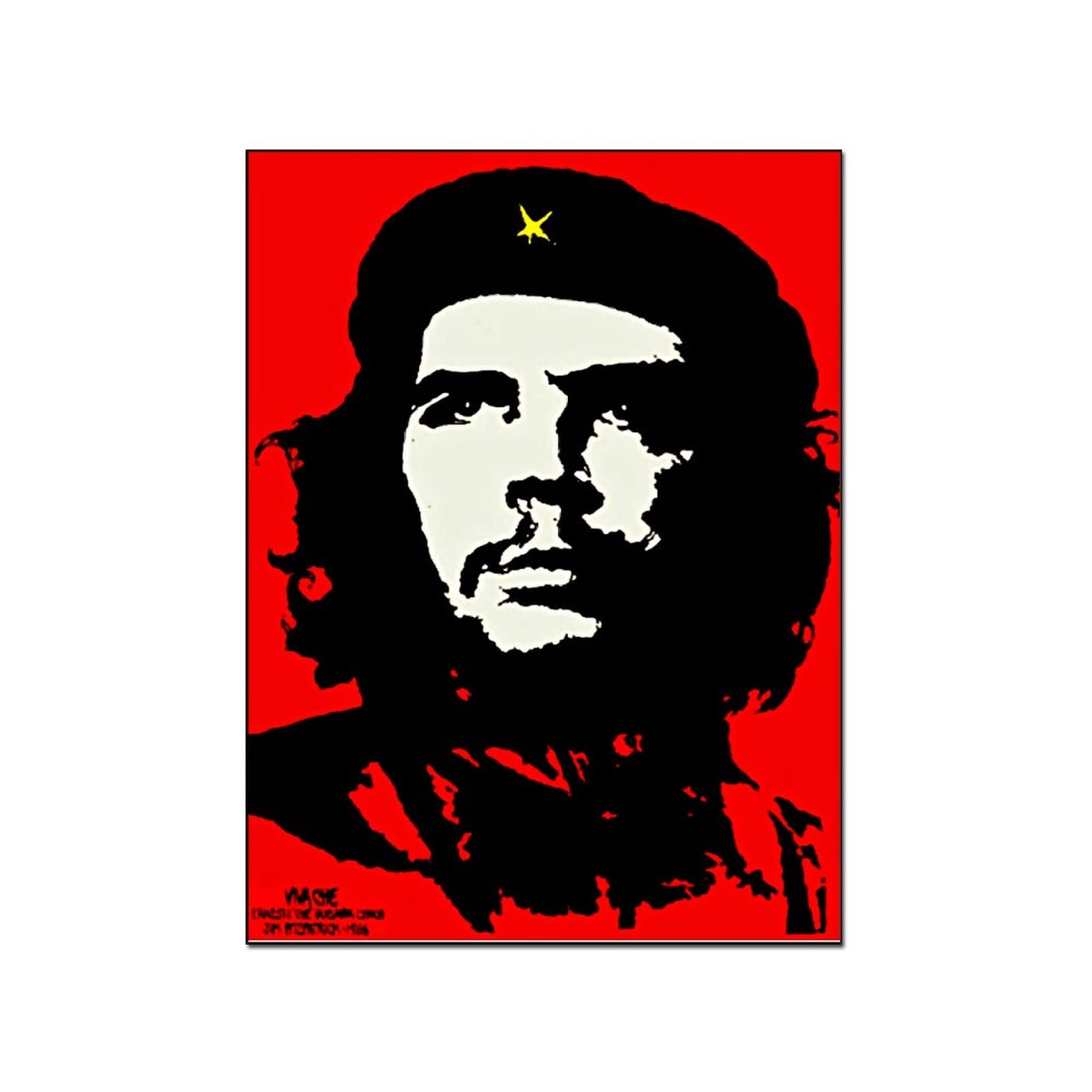 Vintage Che Guevara Wall Art Poster - 20x26 Inch (51x66cm) - Revolutionary Decor for Bedroom, Living Room & Office - Framed Prints, Wall Decoration & Home Decor