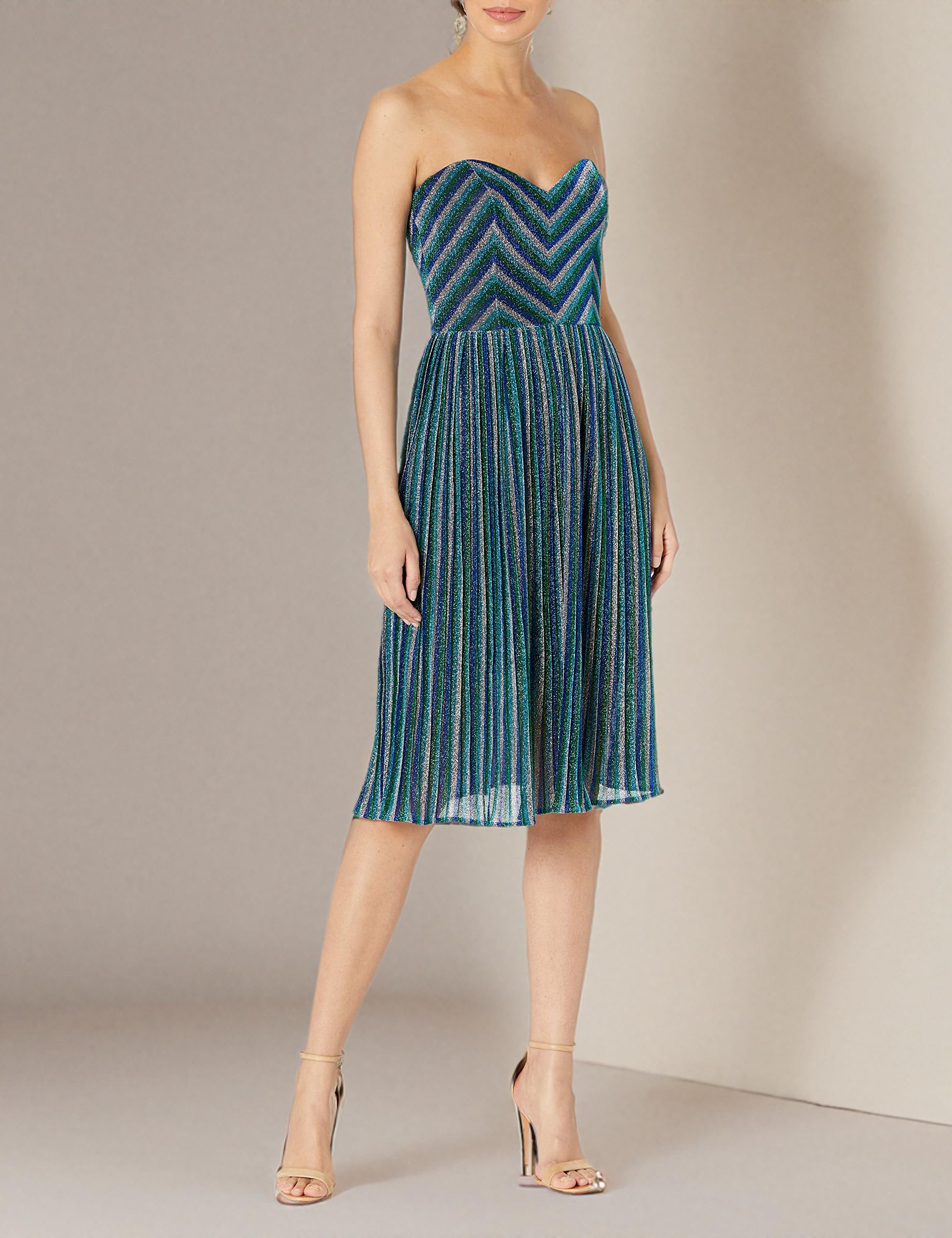 Dress the Population Women's Fit & Flare Dress | Elegant A-Line Cocktail Dress for Parties & Special Occasions | Perfect for Weddings, Date Nights & Formal Events
