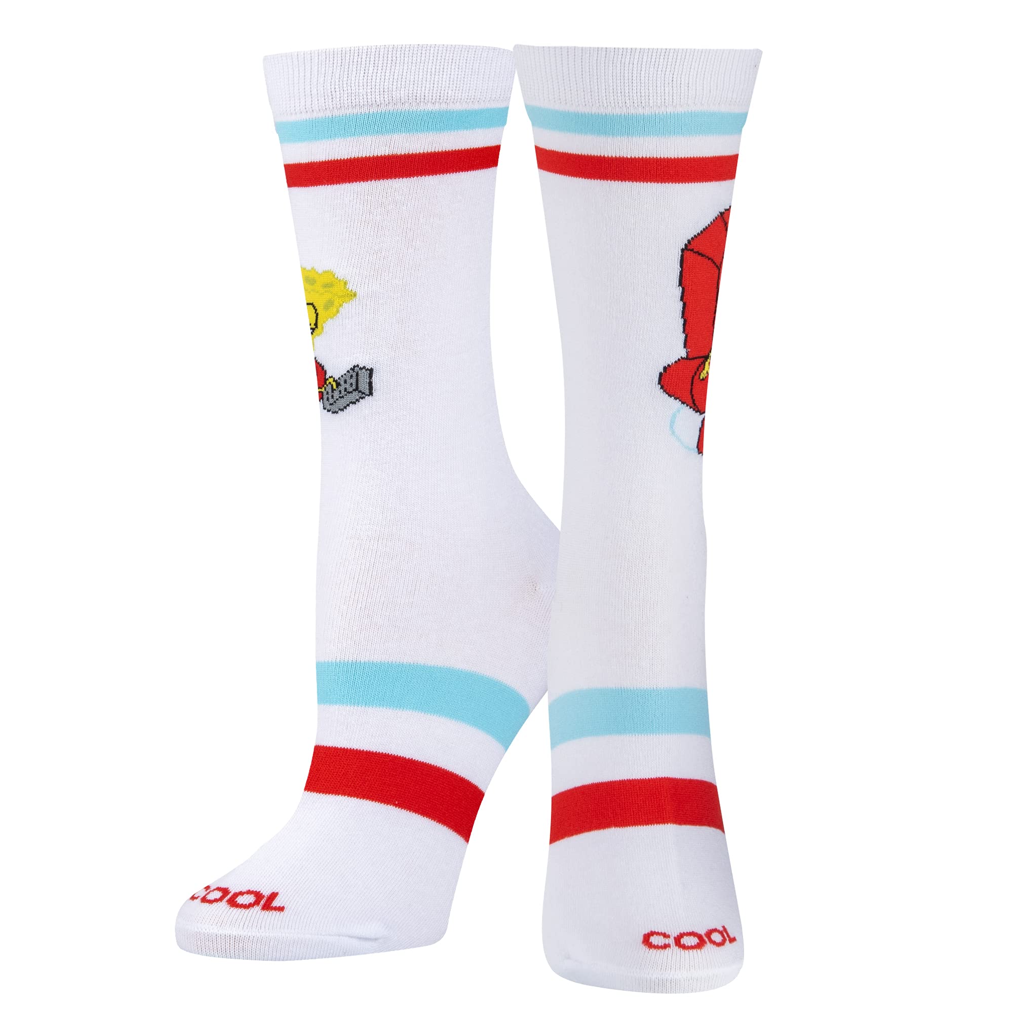 Funny SpongeBob 'Imma Head Out' Graphic Print Women's Crew Socks - Large Size Comfortable Casual Wear for Everyday, Gifts & Cosplay