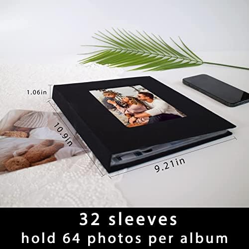 8x10 Linen Photo Album - 26 Page Picture Book Holds 52 Photos | Scrapbook, Wedding, Family Memory Keepsake | Art Presentation Folder for Certificates & Picture Storage