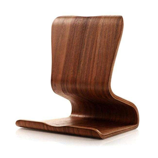 Birch Bent Plywood iPad Tablet Stand - Adjustable Holder for Desk, Work, and Home Office Use - Perfect for Reading, Watching Videos, and Video Calls
