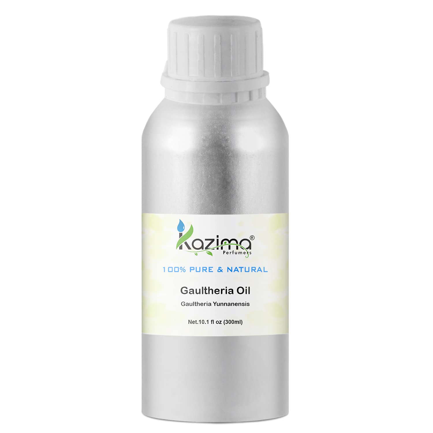 KAZIMA Pure Natural Gaultheria (Wintergreen) Essential Oil - 300ml Therapeutic Grade for Aromatherapy, Massage & Pain Relief - Perfect for Diffusers, Skincare & DIY Blends