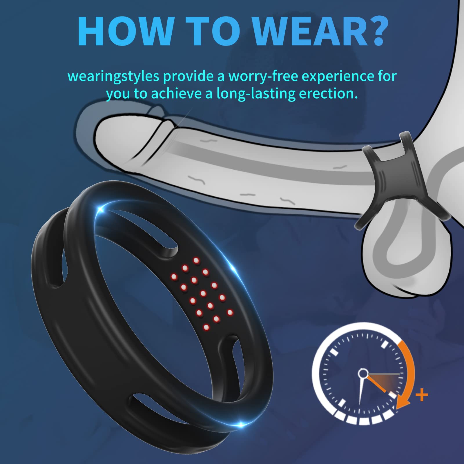 6-Pack Silicone Cock Rings for Men - Stretchy & Comfortable Penis Rings Set for Erection Support, Stronger & Longer Lasting Pleasure - Perfect Couples Sex Toy for Enhanced Intimacy & Spice Up Your Bedroom Life