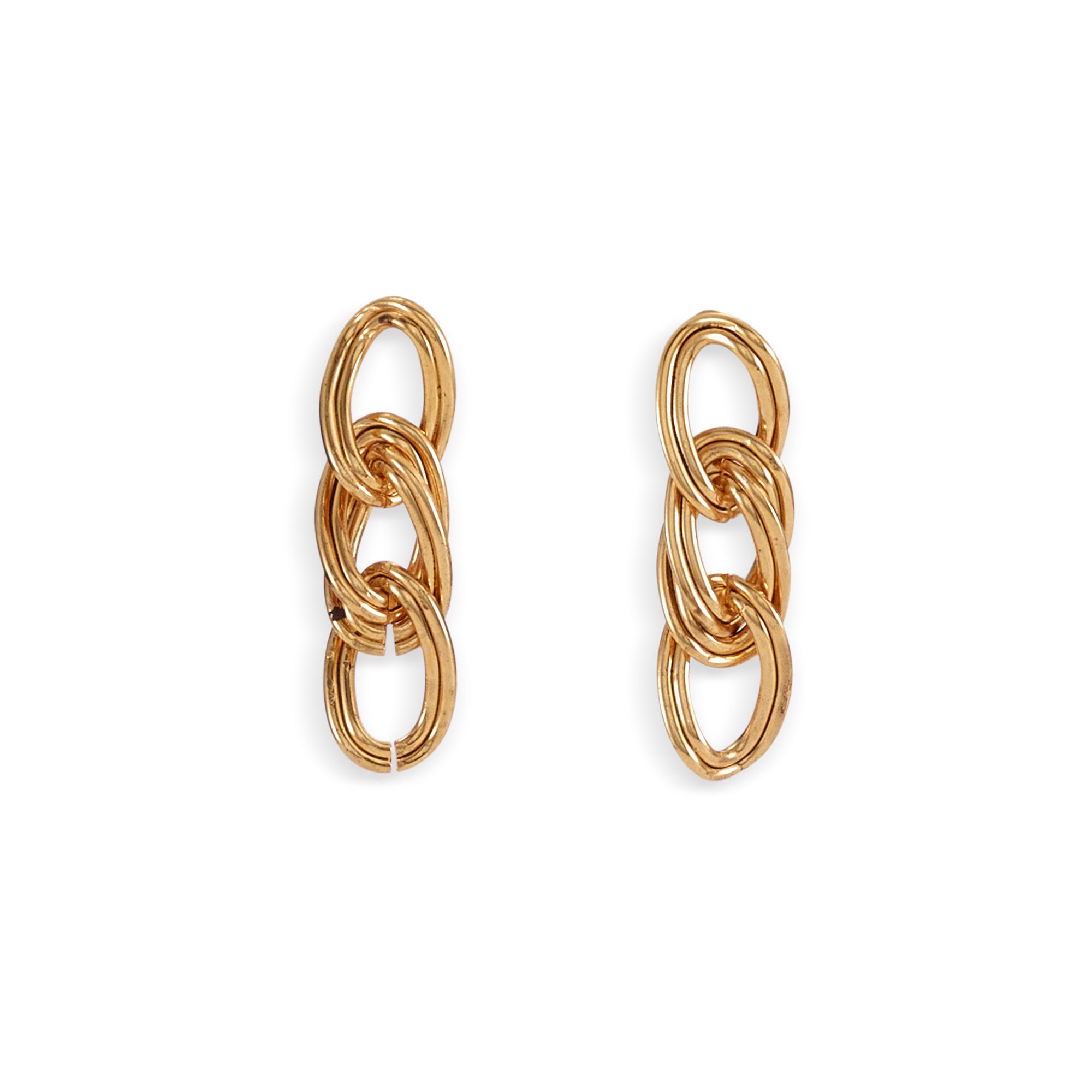 Nova Sterling Silver Curb Chain Earrings for Women - Trendy Minimalist Hoop Earrings for Everyday Wear, Gift Giving & Special Occasions