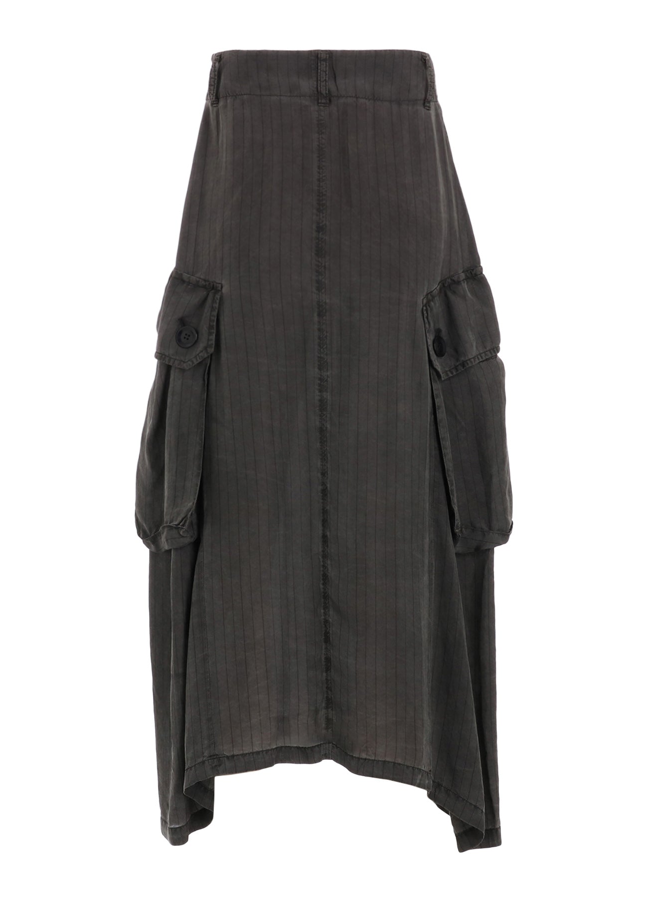 Cupro Stripe Cargo Skirt - Women's High Waist Utility Skirt with Pockets | Casual Wear, Street Style & Outdoor Adventures