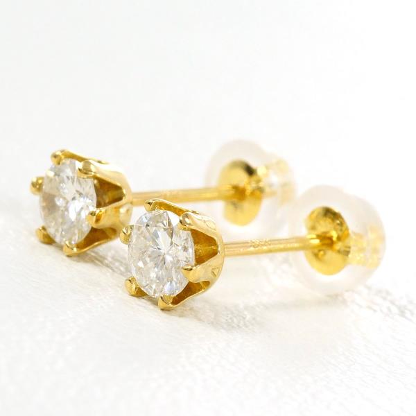 18K Yellow Gold Diamond Earrings for Women - Luxury Stud Earrings with Real Diamonds - Perfect for Weddings, Anniversaries & Special Occasions