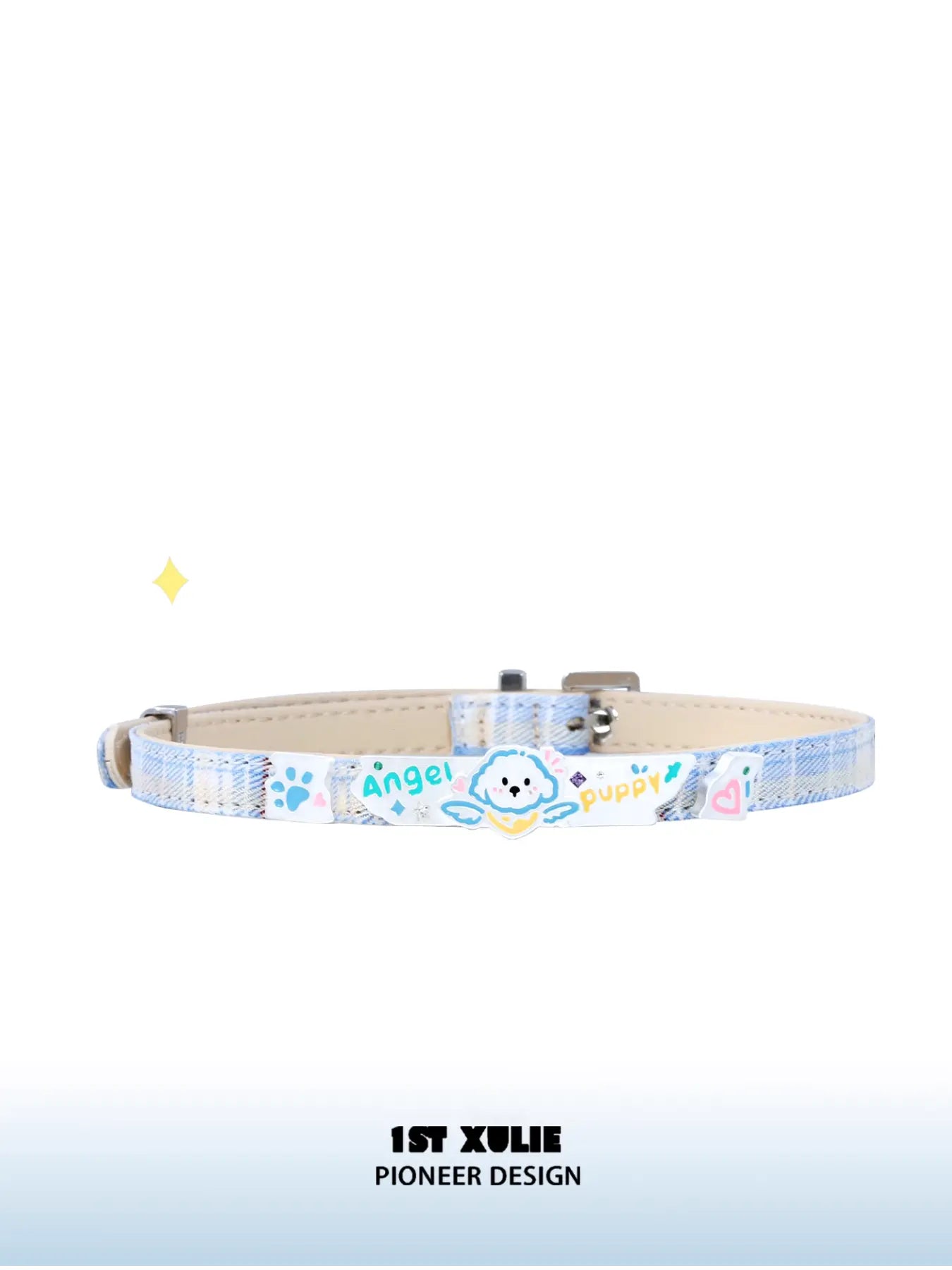 Angel Cuties Puppy Hand Painted Colorful Resin Choker Necklace™ - Unique Handmade Dog Lover Gift for Women, Girls - Perfect for Valentine's Day, Birthday & Everyday Fashion Accessory