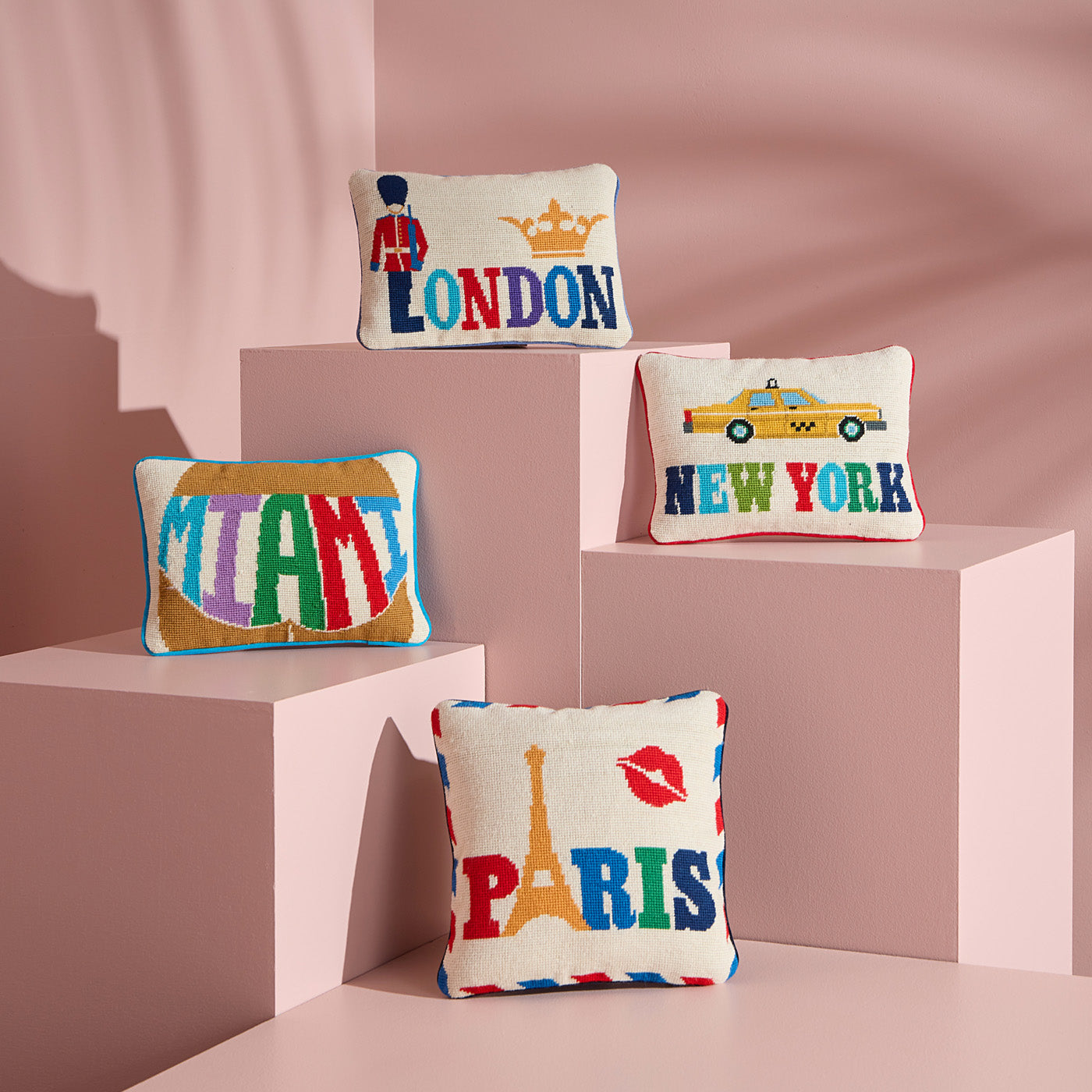 Jet Set London Pillow - Luxury Travel & Home Decor Cushion for Sofa, Bed, Airplane - Soft & Stylish Throw Pillow for Comfort & Decor