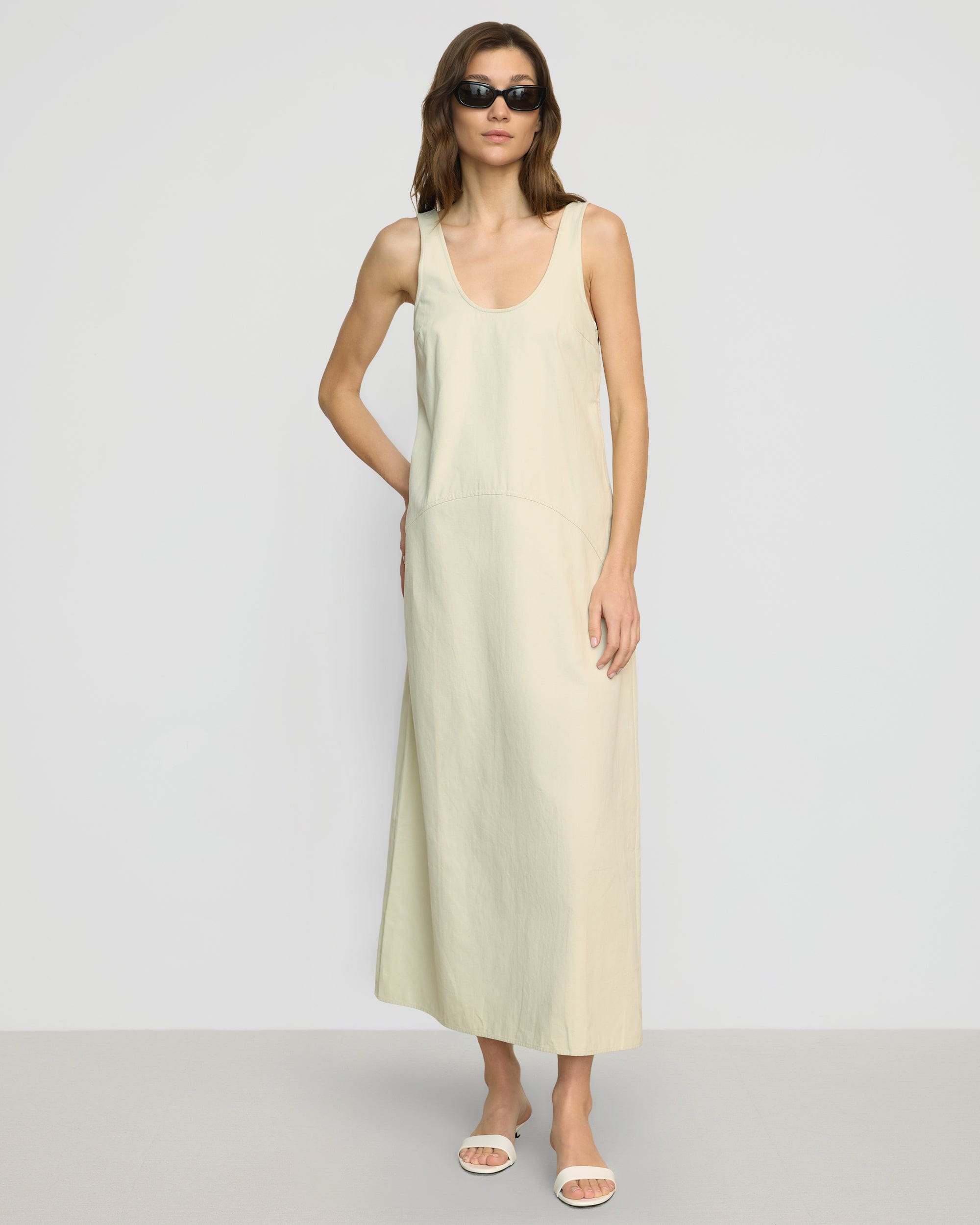 Mavis U Neck Tank Dress for Women - Summer Sleeveless Casual Flowy Dress - Perfect for Beach, Vacation, and Everyday Wear