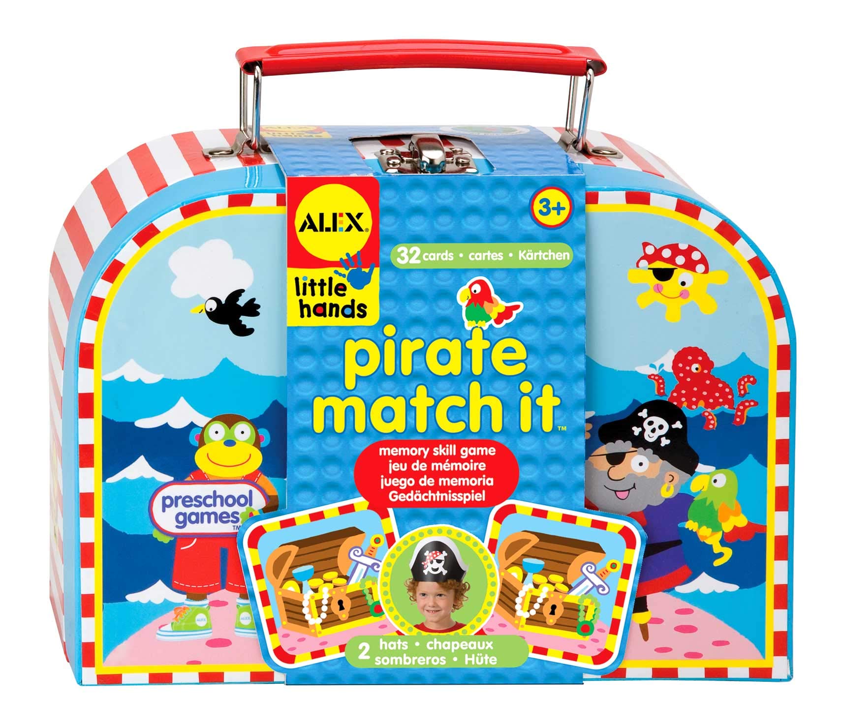 ALEX Toys Little Hands Pirate Matching Game - Fun Educational Memory Card Game for Kids Ages 3+ - Perfect for Preschool Learning, Birthday Gifts & Family Game Night