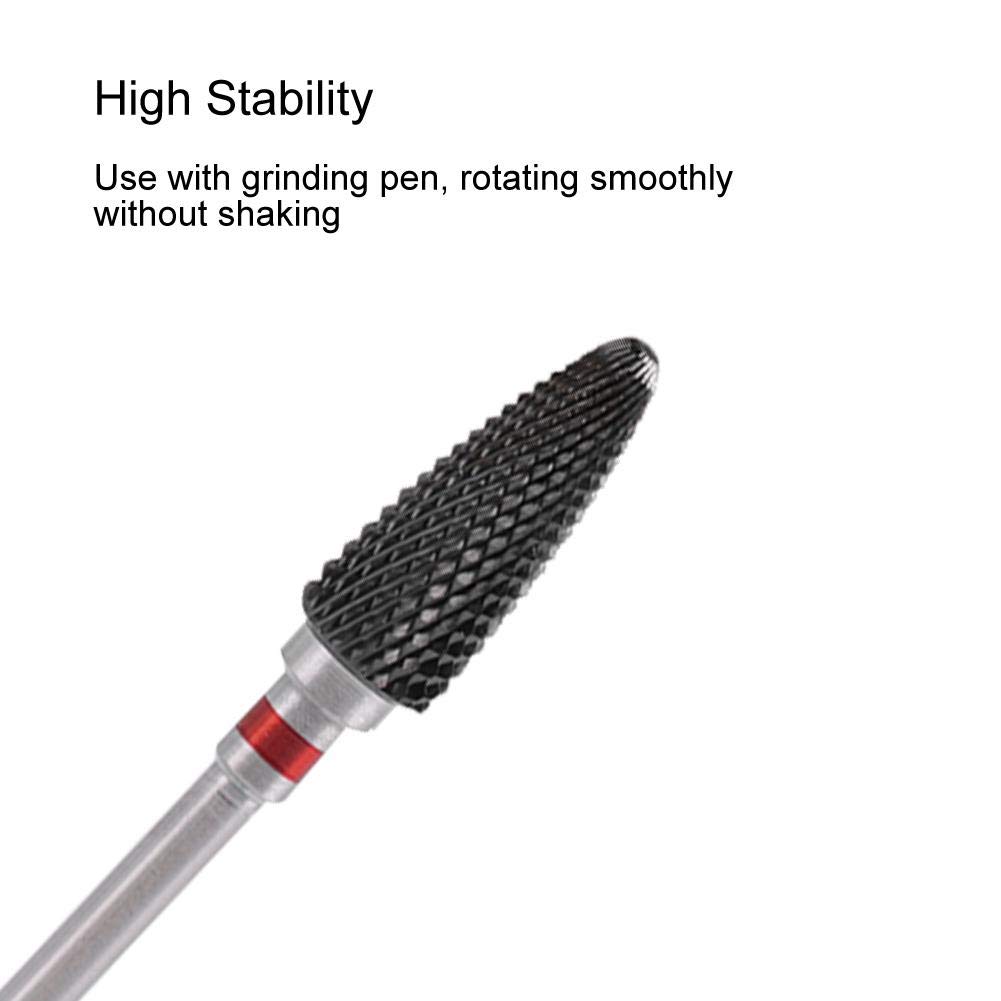 5 Types Ceramic Nail Drill Bits Set - Cylinder Shape Grinding Heads for Professional Manicure, Nail Polishing & Exfoliating | Perfect for Salon & Home Nail Care, Pedicure & Nail Art Removal