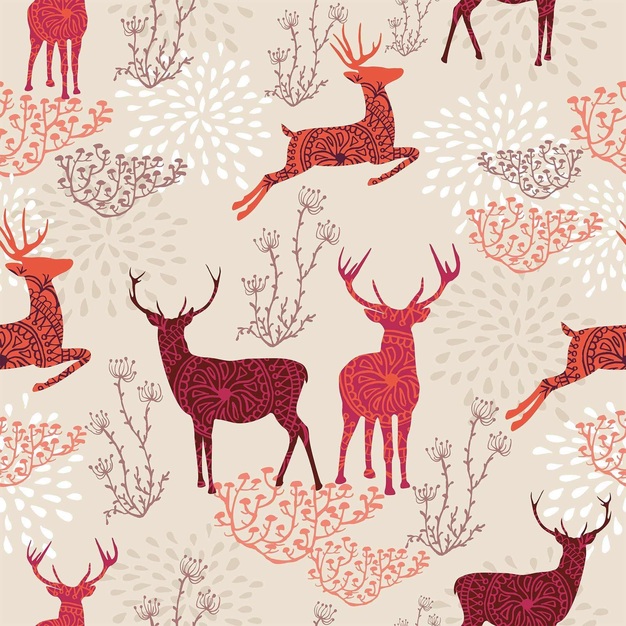 Orange and Purple Nature Themed Peel and Stick Removable Wallpaper - Self-Adhesive Decorative Wall Covering for Bedroom, Living Room, Nursery, and Office Decor
