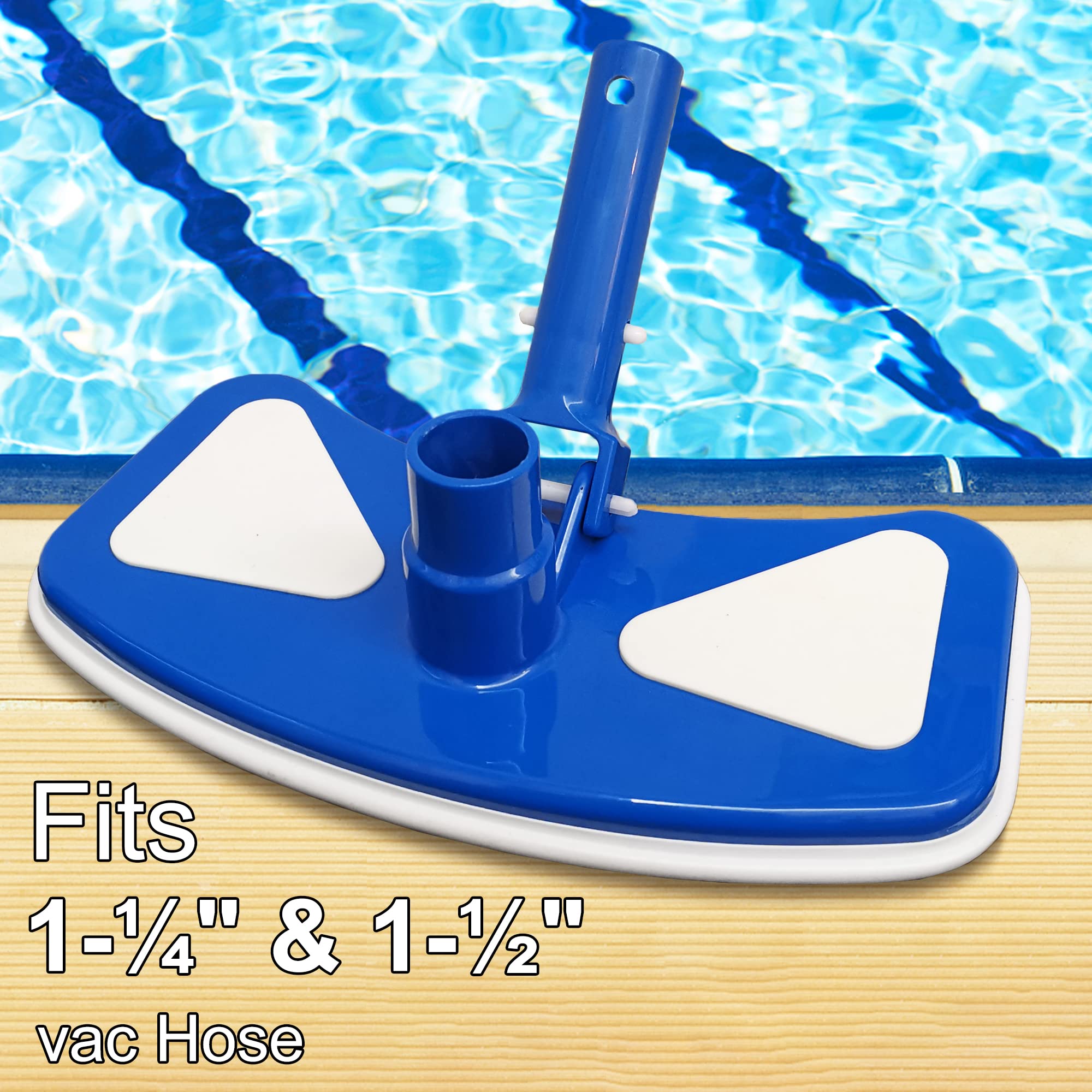 SUNYPLAY Weighted Butterfly Pool Vacuum Head with Nylon Brushes - 11