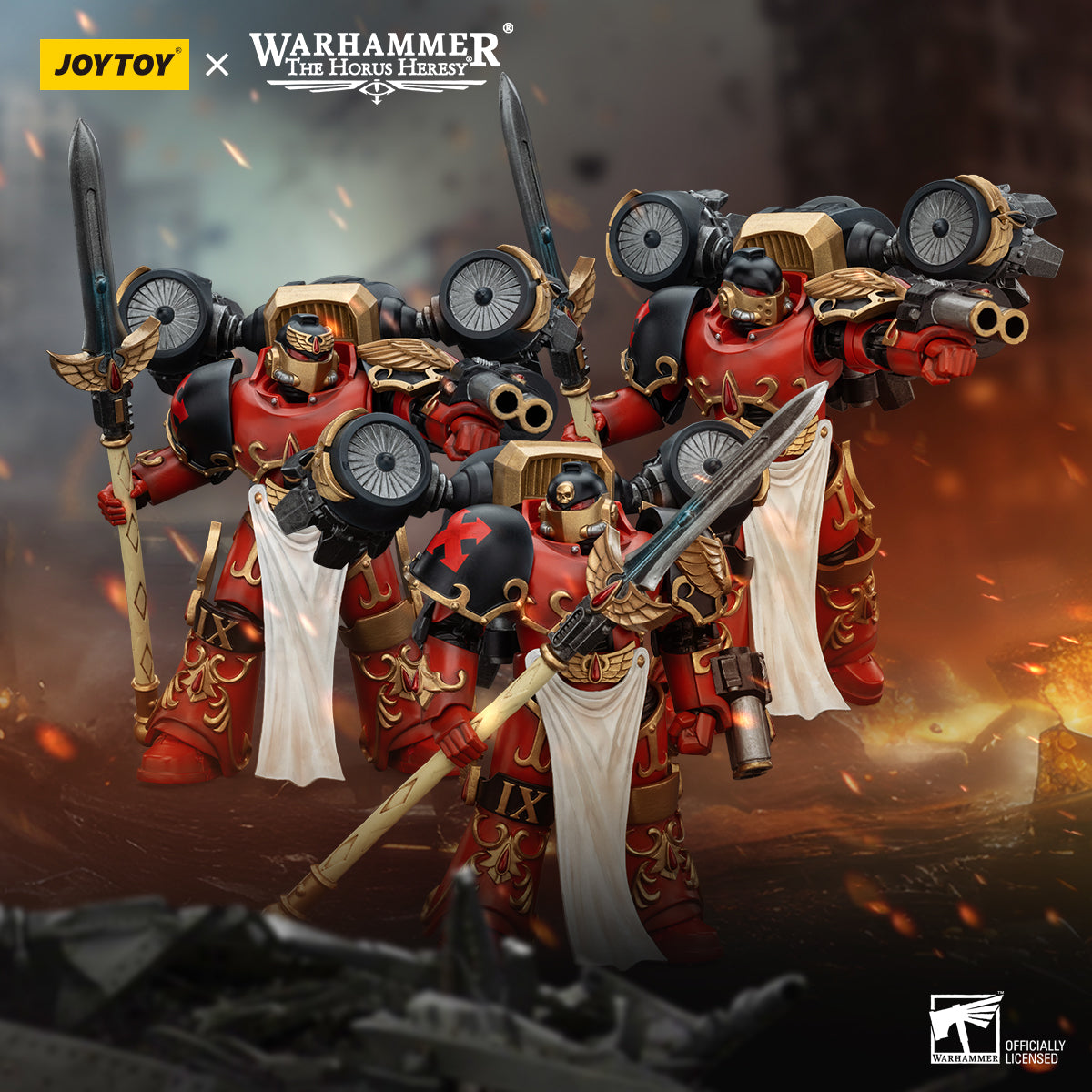 JOYTOY 1/18 Scale Warhammer The Horus Heresy Blood Angels Dawnbreaker Cohort Action Figure - Collectible Model for Warhammer 40K Fans & Tabletop Gaming Scenes