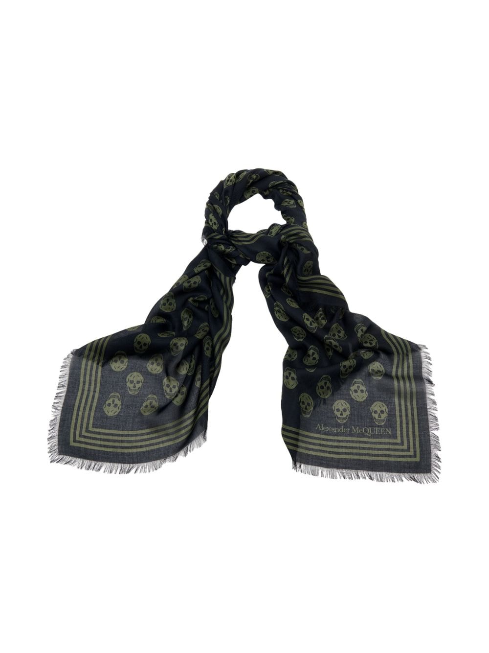 Alexander McQueen Black Scarves - Luxury Cashmere & Silk Wraps for Women, Fashionable Winter Accessories for Office & Evening Events
