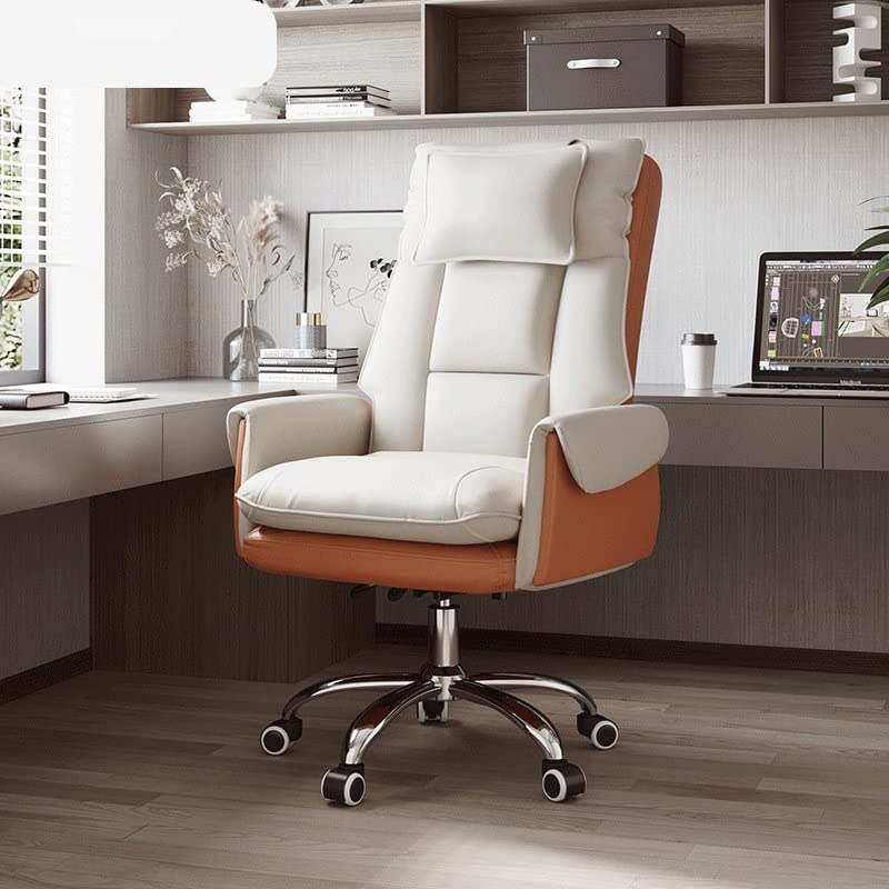 Ergonomic Reclining Office Chair with Footrest - Swivel Gaming & Computer Chair for Home & Office Use - Adjustable Backrest for Comfortable Work & Relaxation