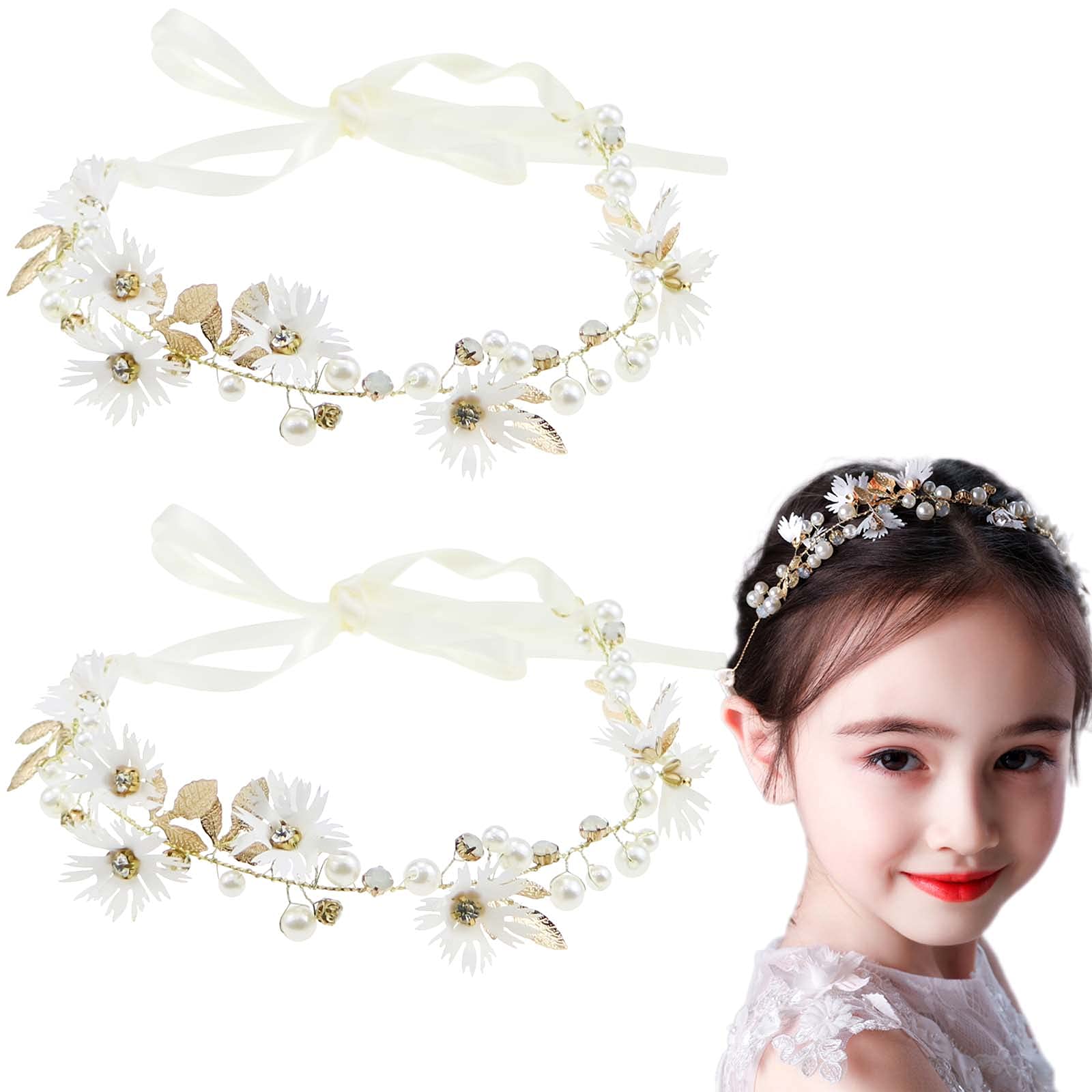DonLeeving 2 Pack Gold Leaf Bridal Hair Comb Set - Elegant Wedding Headband & Hair Accessories for Brides, Bridesmaids, and Women - Perfect for Weddings, Proms, and Special Occasions