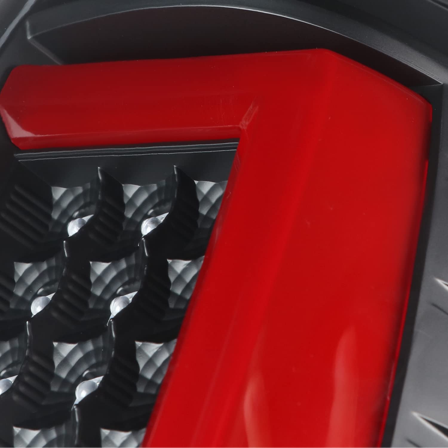 Spec-D Tuning Black LED Tail Lights with Red LED Light Bar for 1999-2002 Chevy Silverado & GMC Sierra 1500/2500/3500 - Left & Right Pair Assembly - Upgrade Your Truck's Style & Safety for Night Driving & Off-Road Adventures