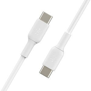 Belkin 1m USB-C to USB-C Fast Charging Cable | High-Speed Data Transfer | 25,000+ Bend Durability Tested | White | Perfect for Smartphones, Tablets & Laptops