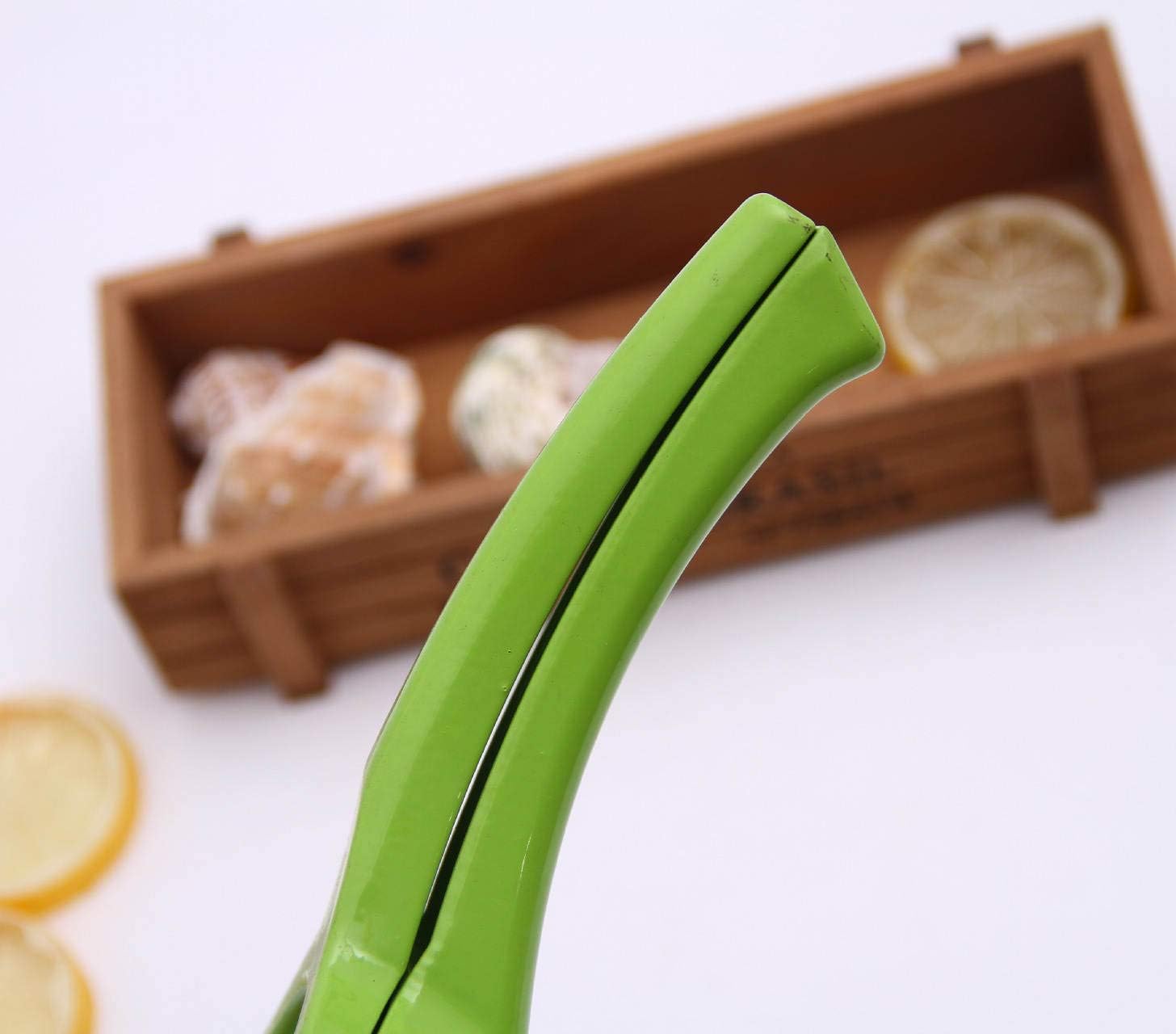 Premium Stainless Steel Manual Citrus Juicer - Handheld Lemon Lime Squeezer for Fresh Juice - Durable Kitchen Tool for Oranges, Grapefruits (Green) - Perfect for Cocktails, Baking & Healthy Drinks