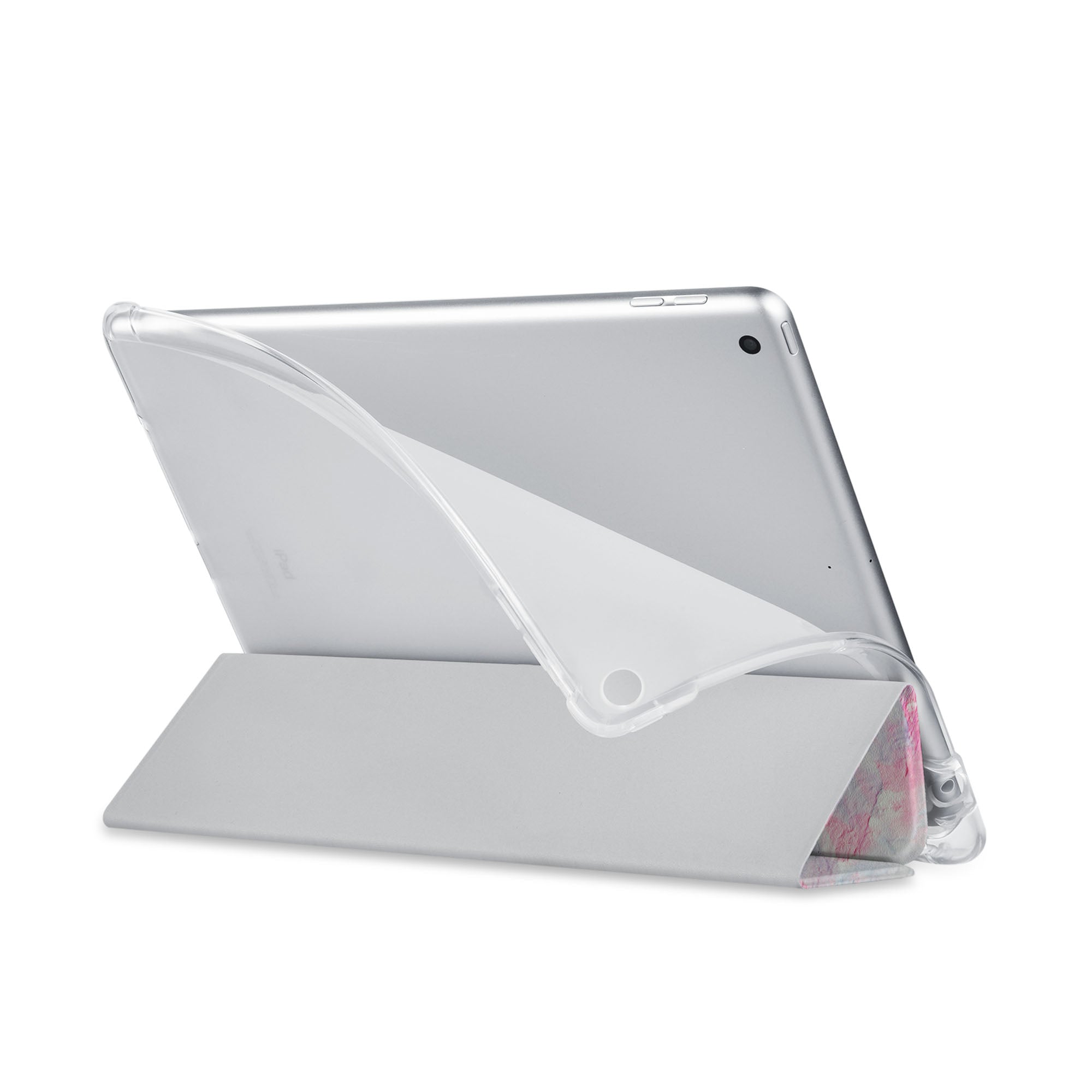 Premium iPad See-Through Case with Abstract Oil Painting Design - Perfect for Home, Office & Travel Protection