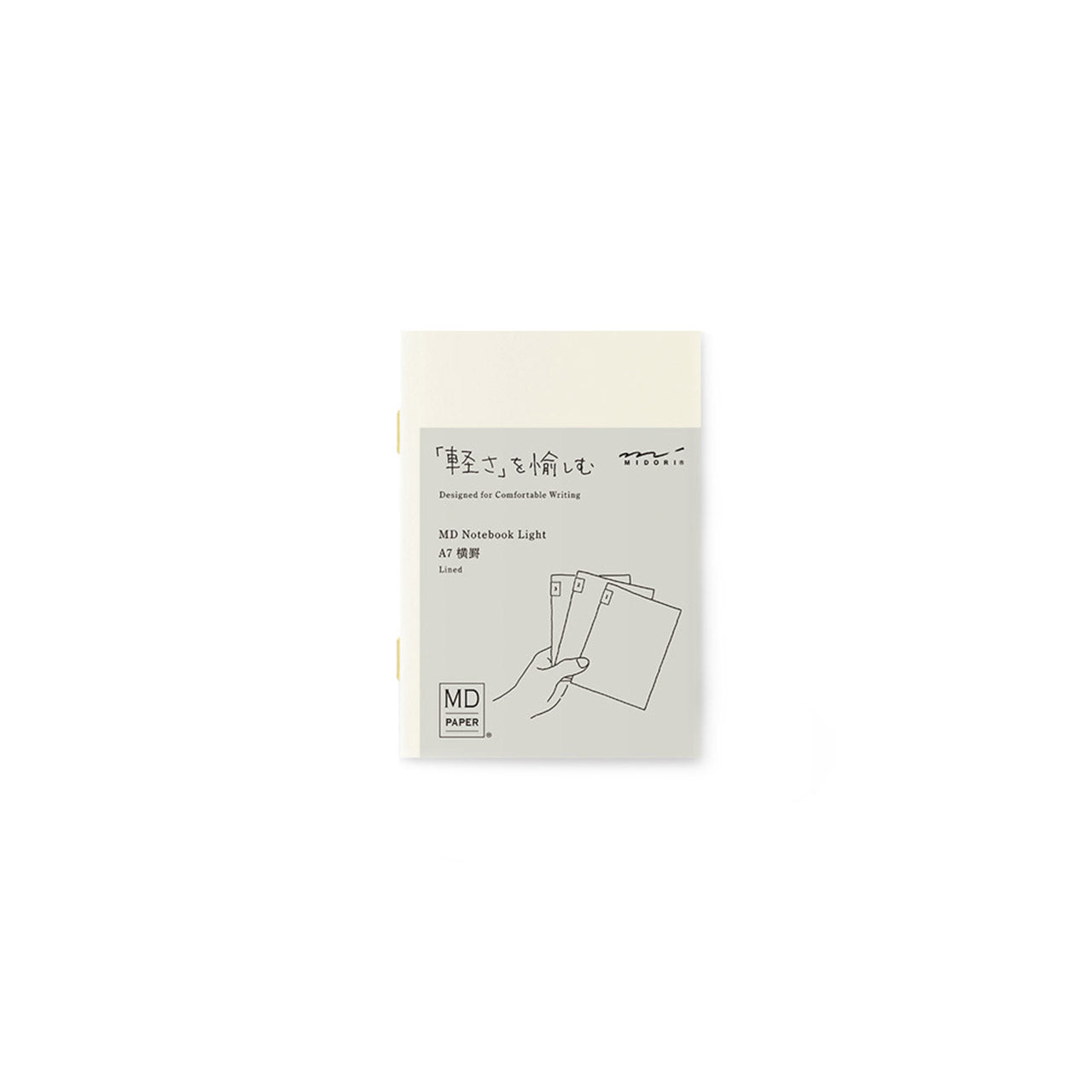 MD Notebook Light A7 - Slim & Portable Mini Notebook for Journaling, Sketching, and Note Taking - Perfect for Students, Office, and Travel Use