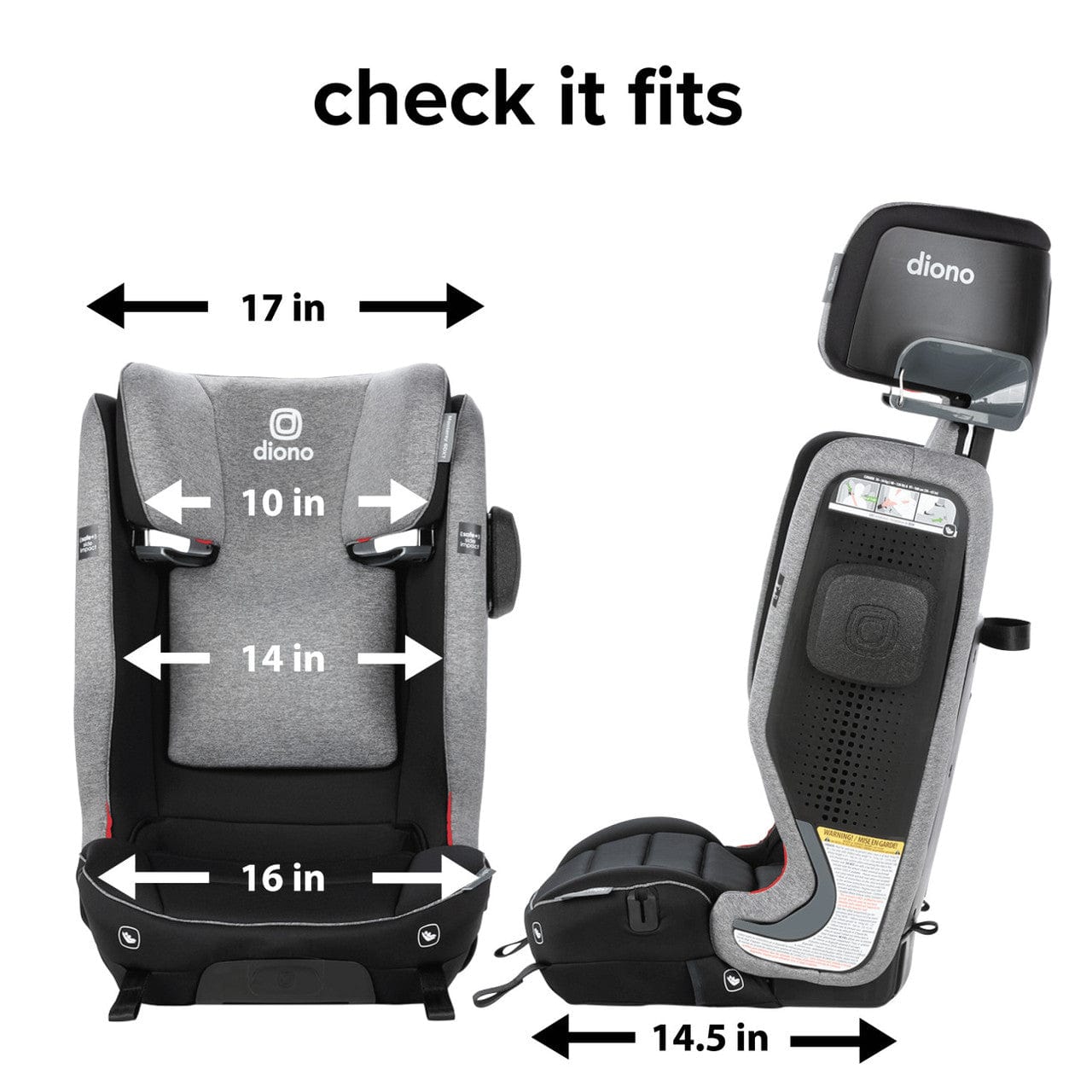 Diono Monterey® 6DXT SafePlus® High Back Booster Car Seat for Kids - Premium Safety & Comfort for Travel - Perfect for School, Road Trips & Family Adventures