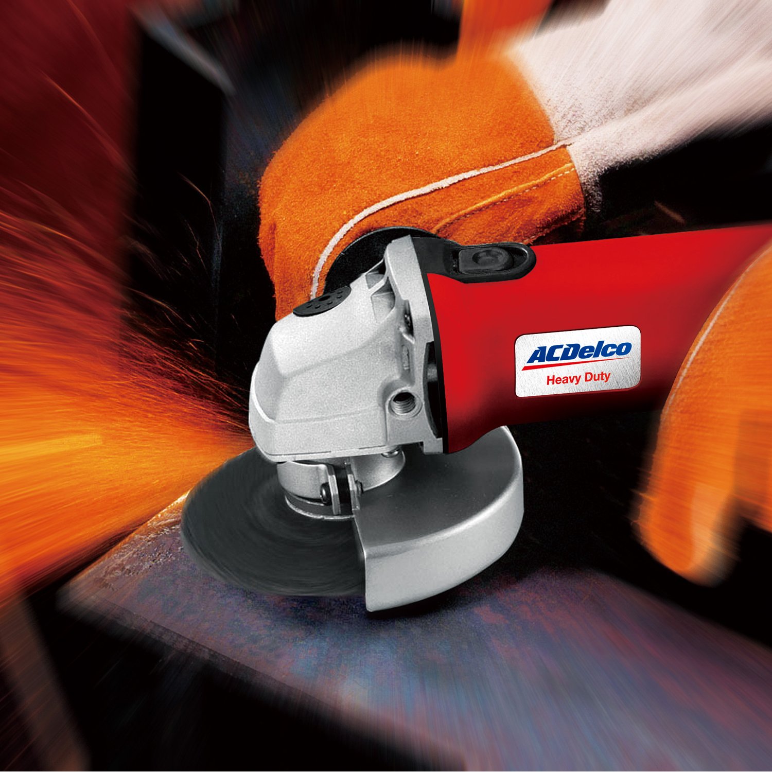 ACDelco ARG2011 18V Lithium-Ion Cordless Angle Grinder with 2 Batteries - 4.5 Inch, 12000 RPM for Metal Cutting, Grinding & Polishing - Perfect for DIY Projects & Professional Construction Work