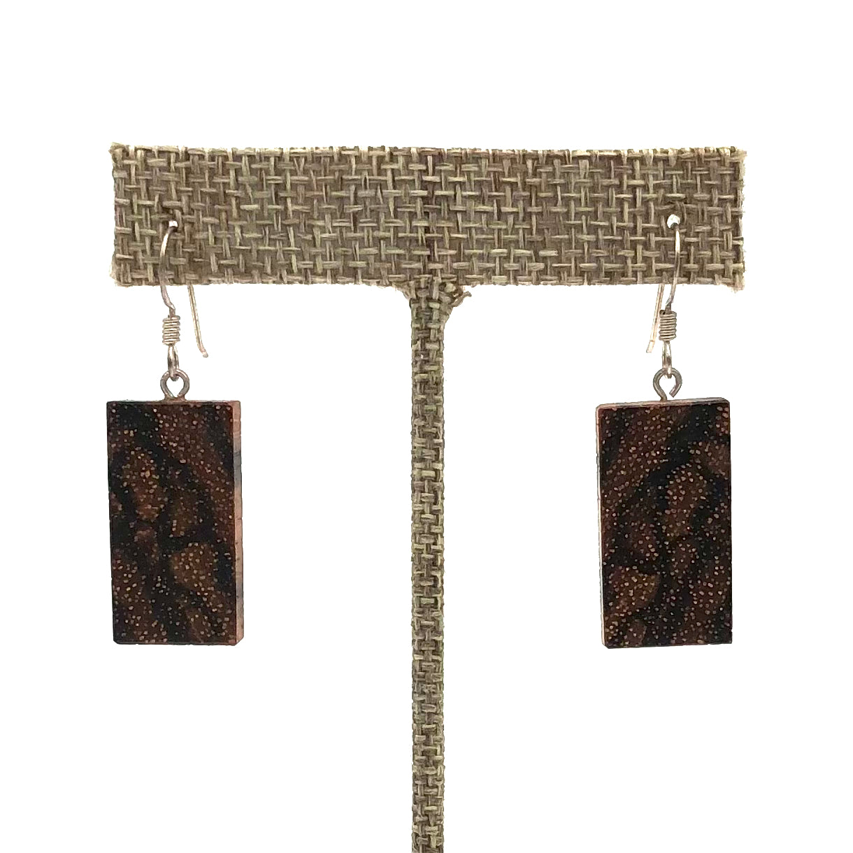 Handmade Zebrawood Earrings - Natural Shellacked Wooden Dangle Earrings for Women | Lightweight & Hypoallergenic | Perfect for Boho, Casual & Office Wear