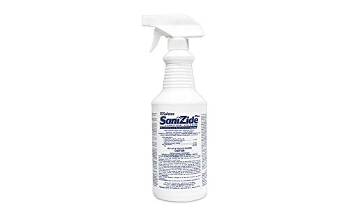 Safetec Sanizide Plus 32 Oz. Disinfectant Spray Bottle - Hospital-Grade Germ Killer for Home, Office & Public Spaces