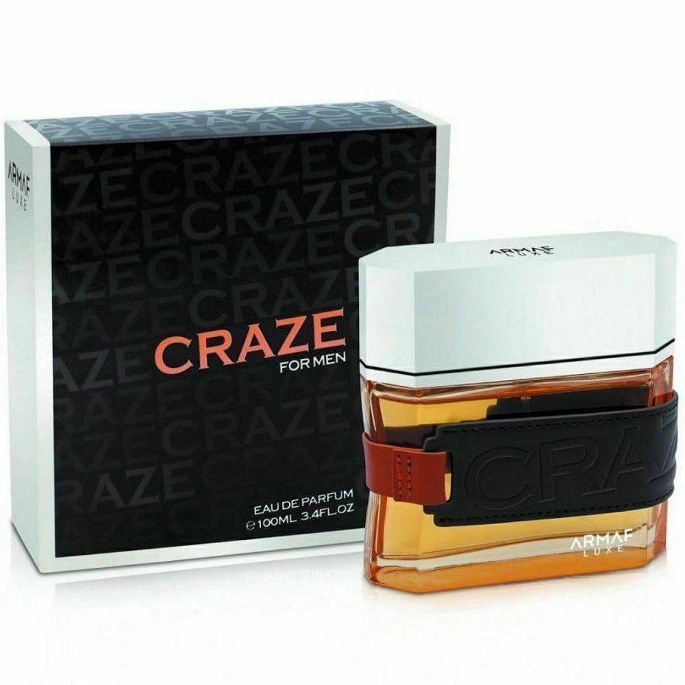 Craze for Men Eau de Parfum 3.4 oz - Long Lasting Fragrance for Date Night, Office & Special Occasions