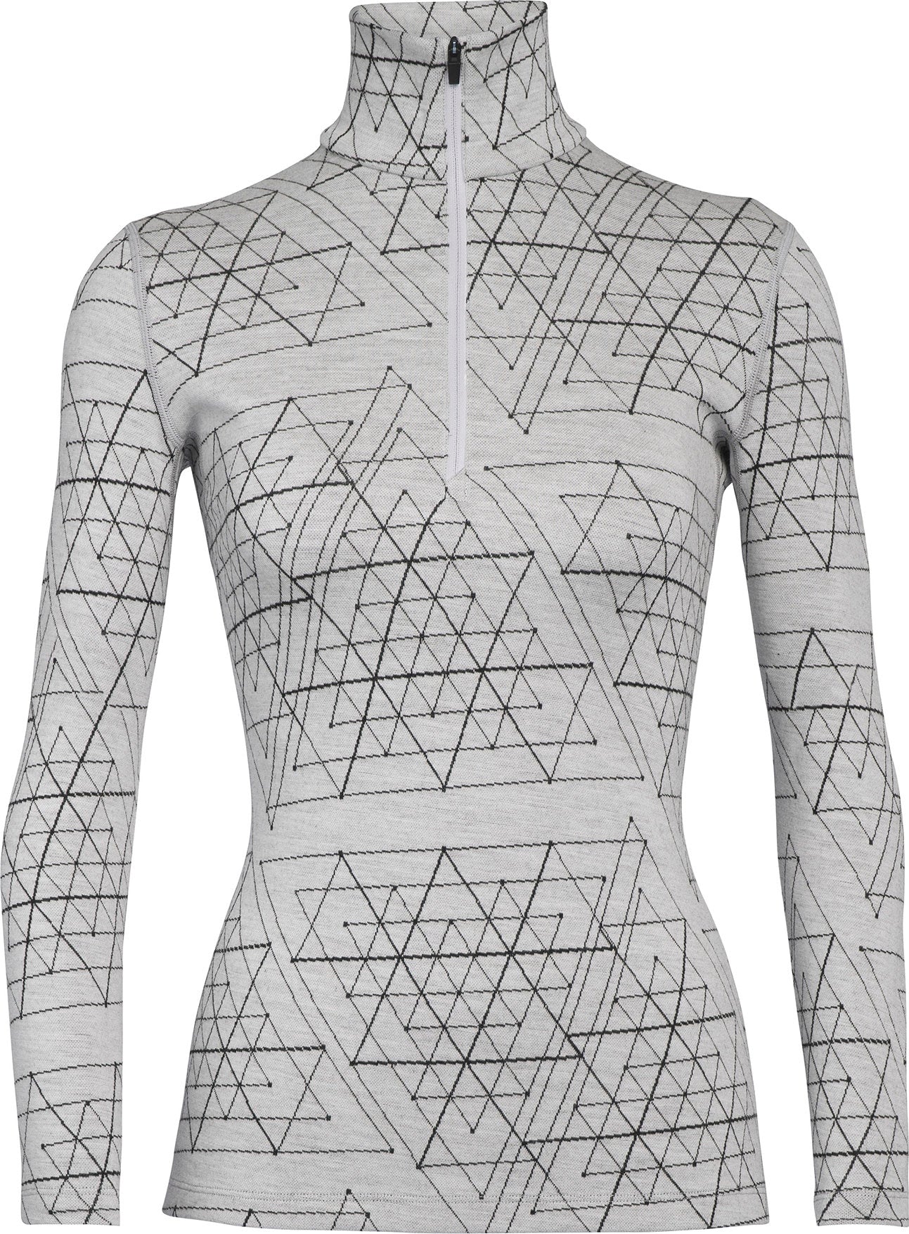 250 Vertex Ice Structure Women's Long Sleeve Half Zip Base Layer Pullover - Thermal Underwear for Cold Weather, Hiking & Outdoor Activities