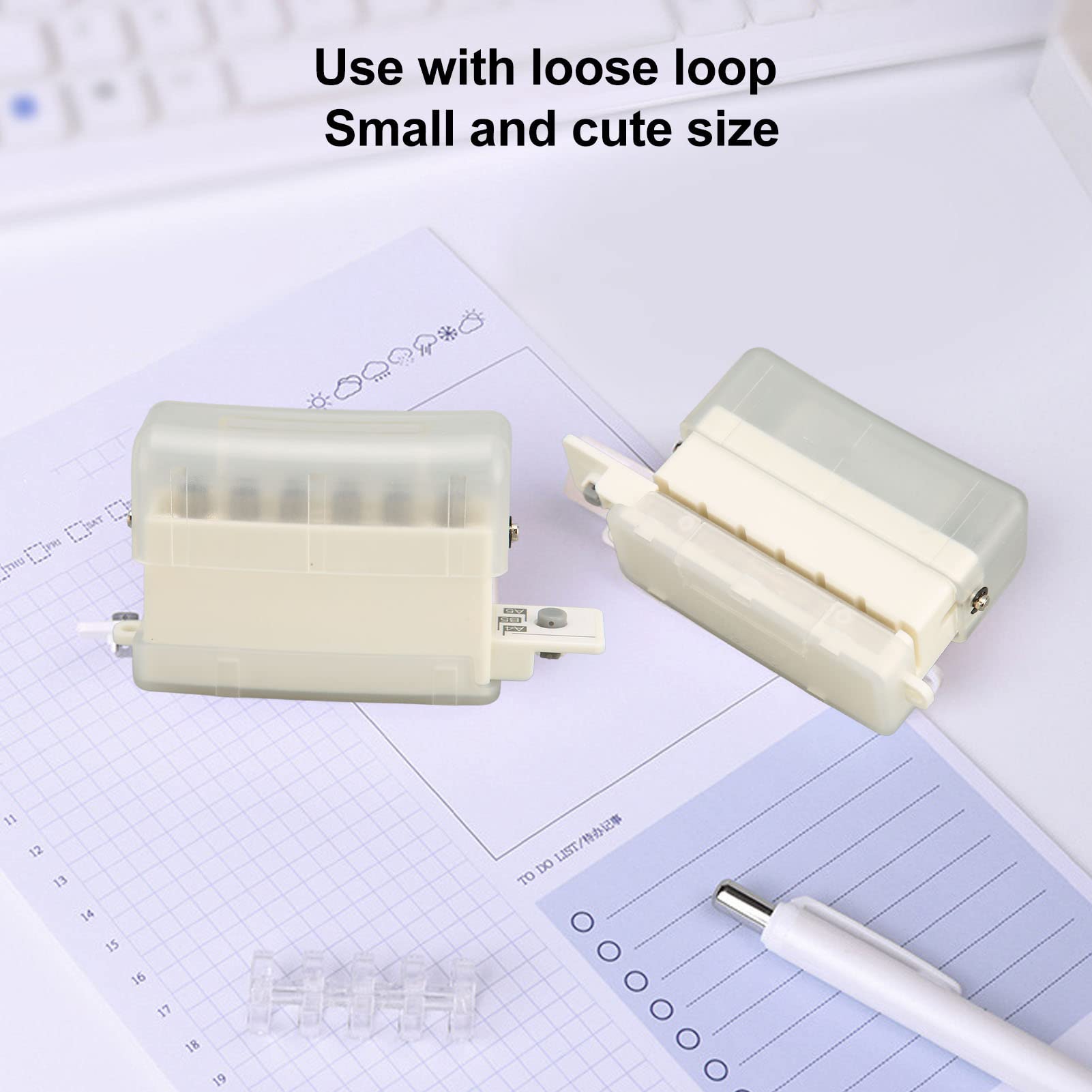 6 Hole Punch Paper Puncher - ABS Manual Handheld Hole Punch for Notebooks, Scrapbooks, Diaries & Planners (Transparent) | Perfect for Office, School, Crafting & DIY Projects