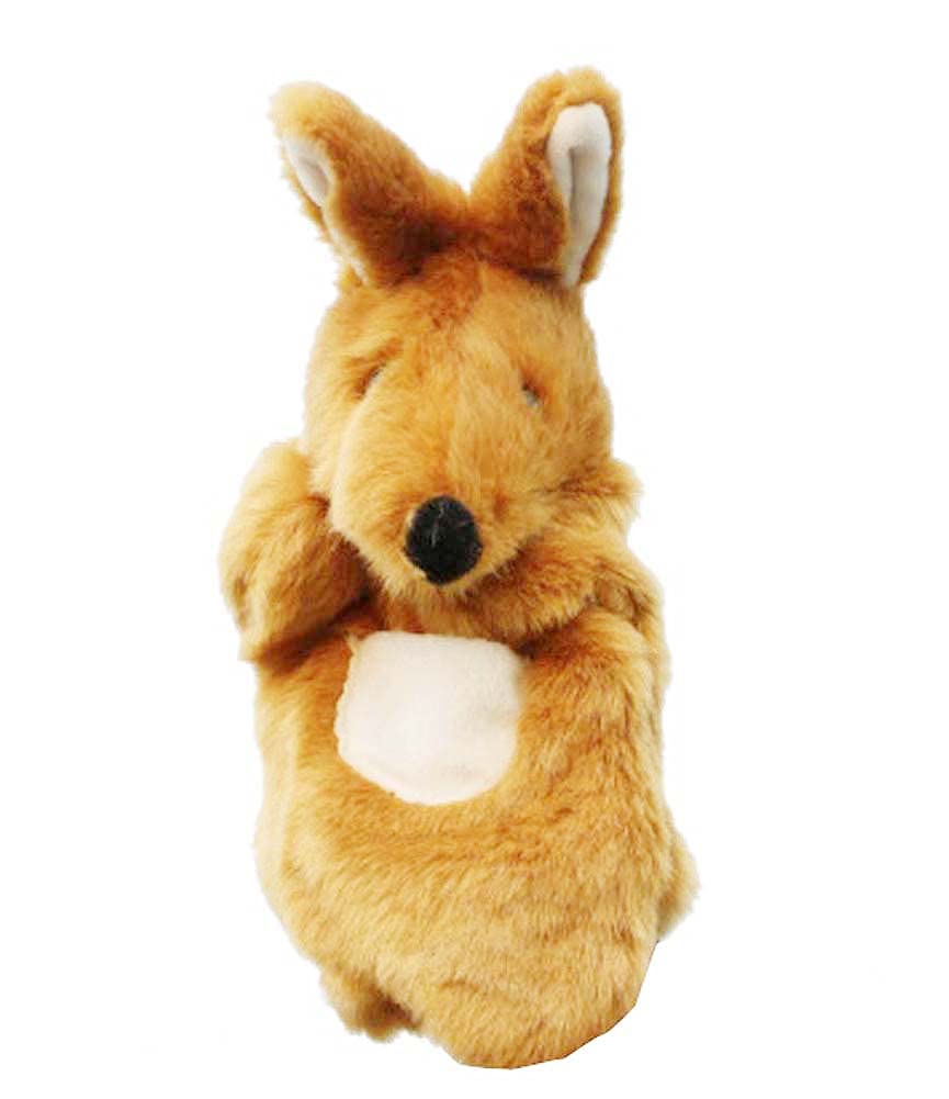 Soft Plush Kangaroo Hand Puppet Toy for Kids - Interactive Animal Puppet for Storytelling, Role Play & Early Learning - Perfect for Classroom, Playtime & Gift Giving
