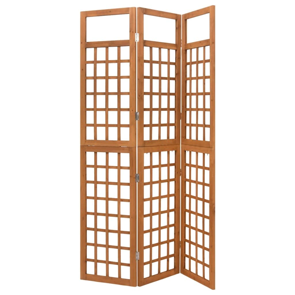 BLUECC 3-Panel Solid Fir Wood Room Divider - 47.6