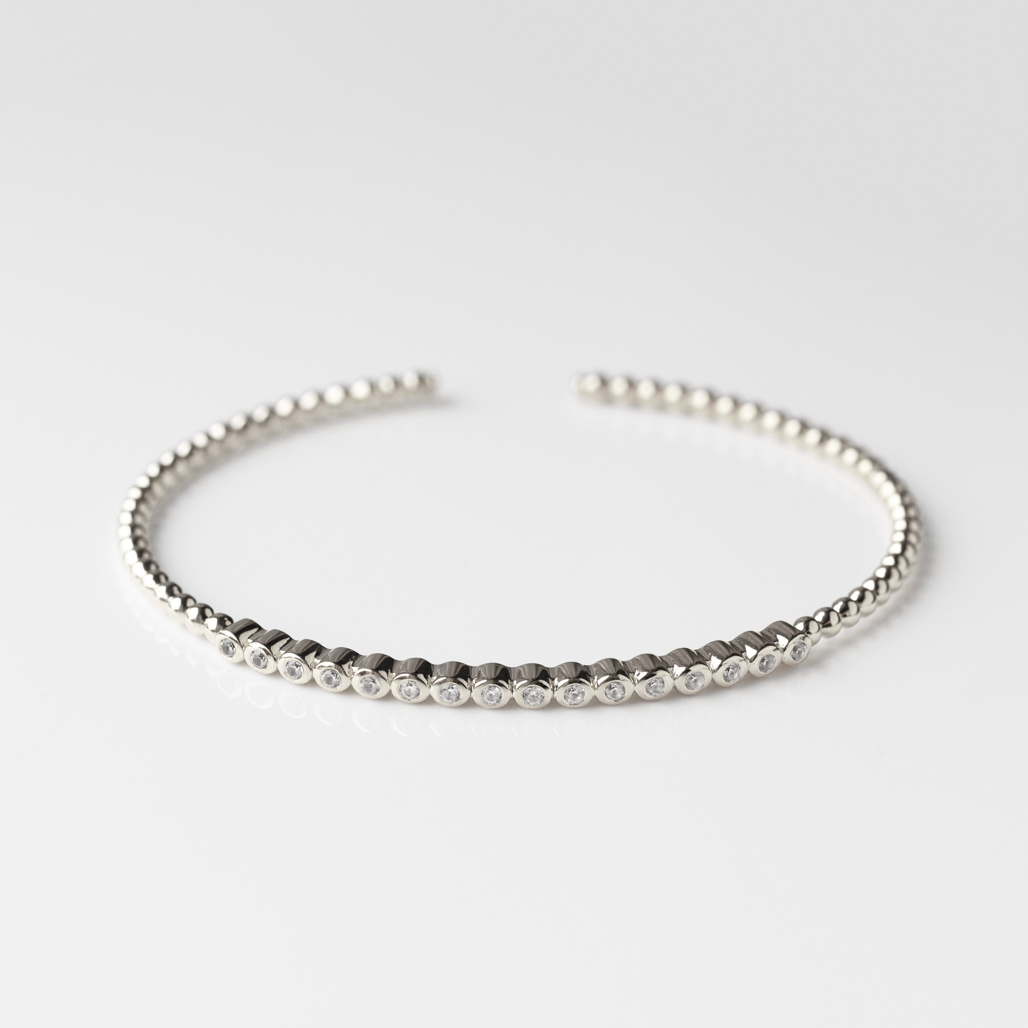 Margaux Bobble Bangle - Stylish Beaded Bracelet for Women | Trendy Stackable Jewelry for Everyday Wear & Special Occasions