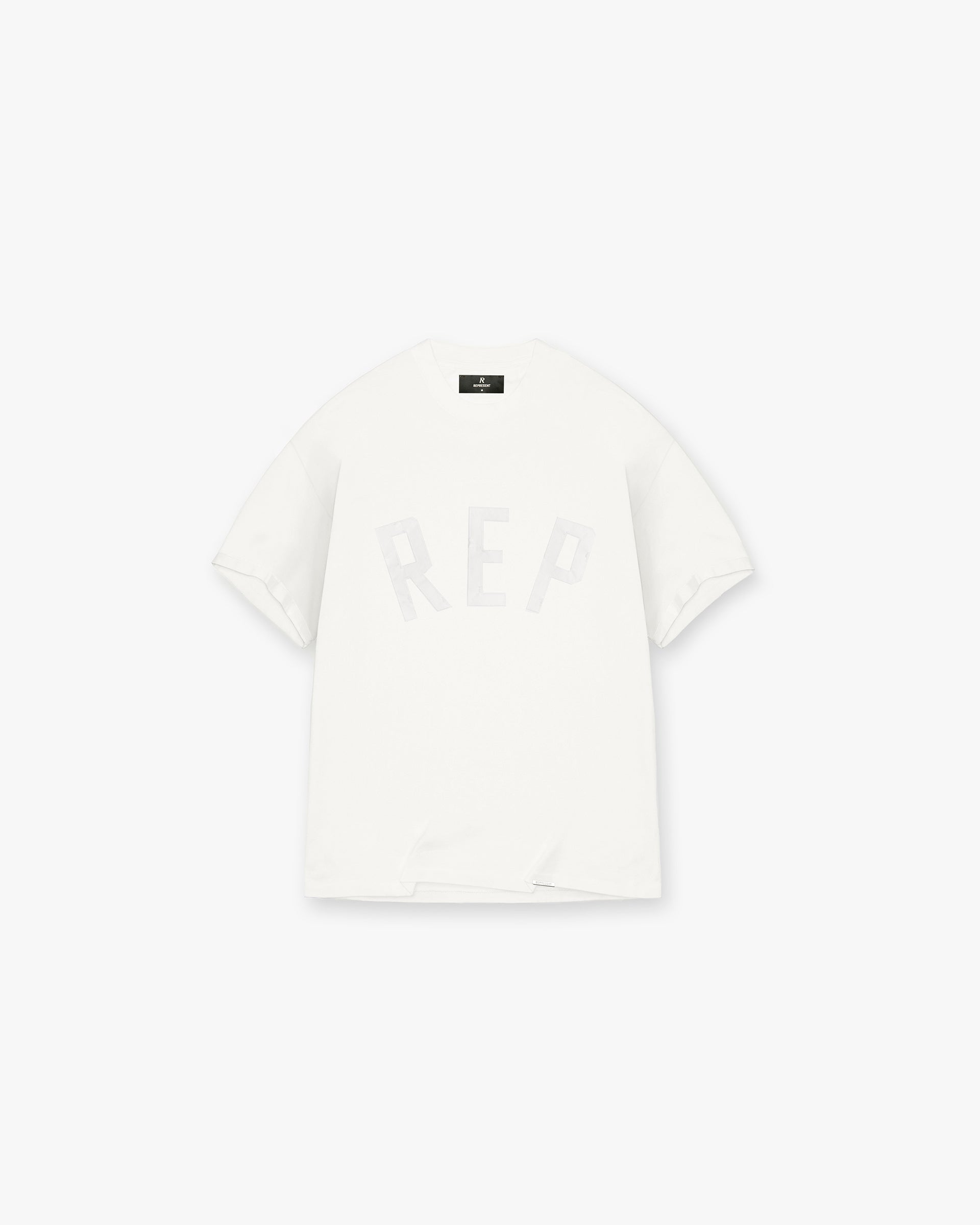 Rep Applique T-Shirt - Flat White | Trendy Graphic Tee for Casual Wear & Street Style Outfits