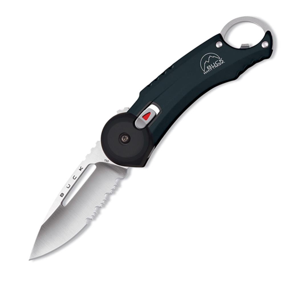 Buck Knives 0750 Redpoint Serrated Folding Pocket Knife with Clip | EDC, Camping, Hiking & Outdoor Survival Tool