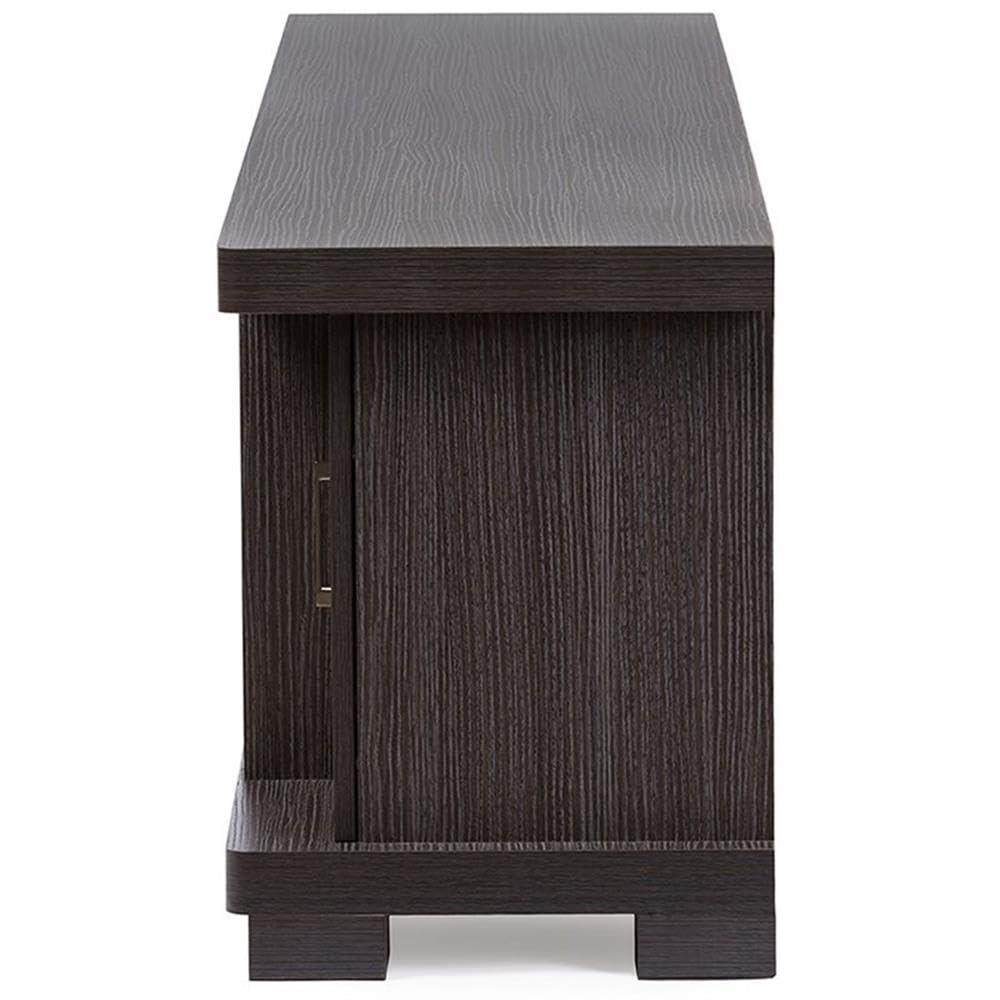 BOWERY HILL 70 Inch TV Stand Entertainment Center with Storage - Espresso Brown Modern TV Console for Living Room, Bedroom & Home Theater