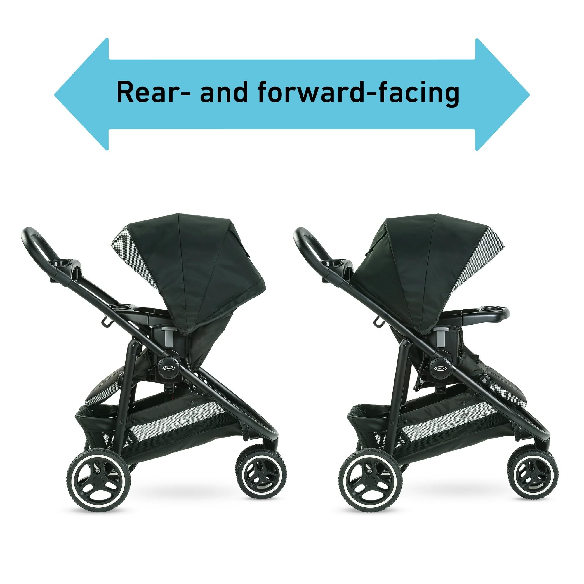 Graco Modes 3 Lite Platinum Stroller & SnugRide SnugLock 35 DLX Travel System - Lightweight, One-Hand Fold, Adjustable Reversible Seat | Perfect for Newborns, Infants & Toddlers | Ideal for Shopping, Travel & Daily Walks
