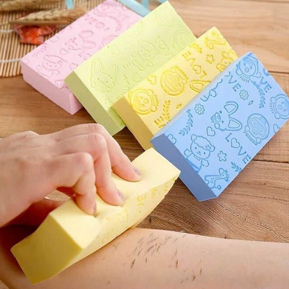 PRIONSA Exfoliating Body Scrubber & Dead Skin Remover Bath Sponge - Pack of 2 (Random Colors) for Deep Cleansing & Smooth Skin - Perfect for Shower, Spa & Dry Brushing Routine