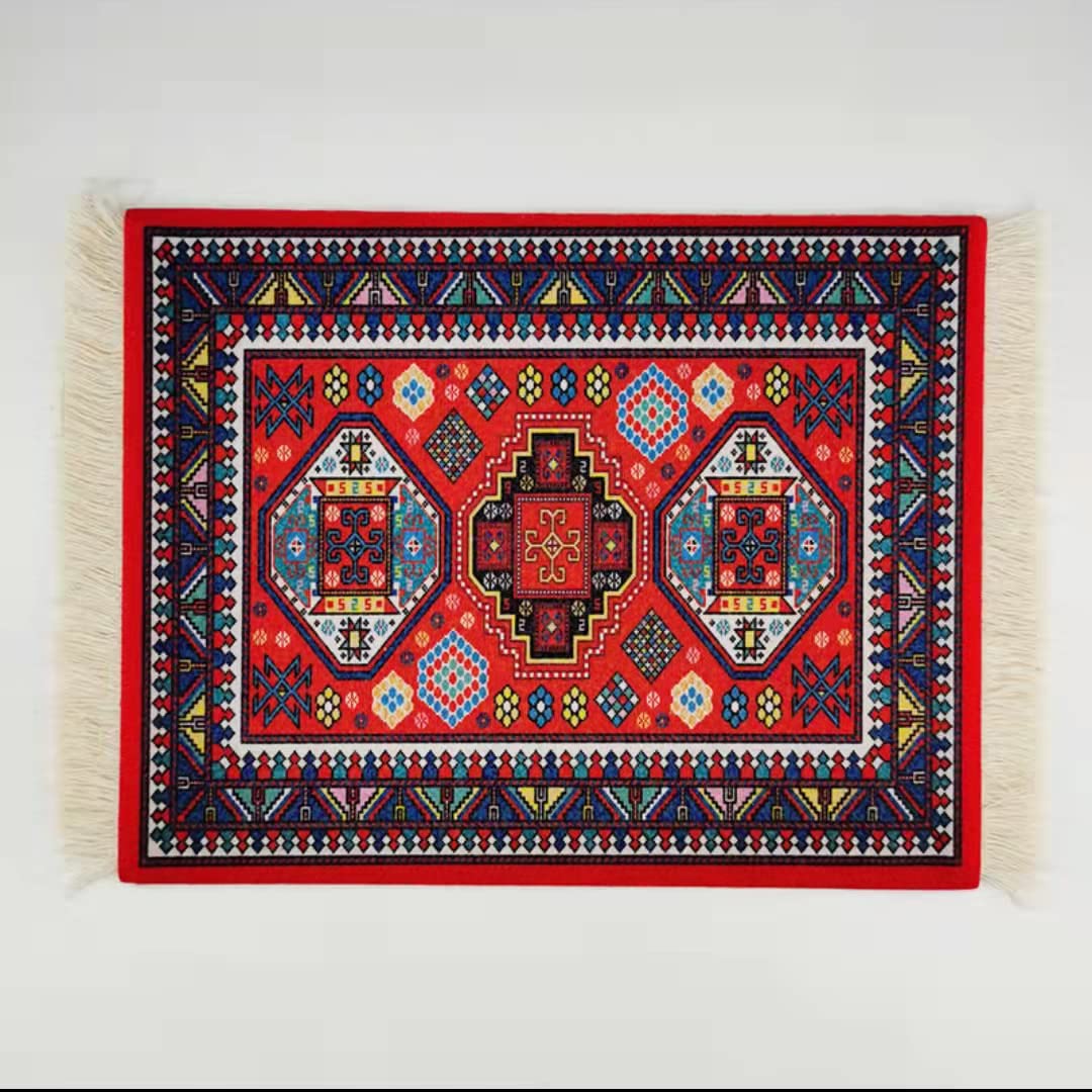 Premium Oriental Rug Mouse Pad - Turkish & Persian Style Carpet Mousemat - Non-Slip Desk Accessory for Office & Gaming - Unique Gift Idea for Home & Work
