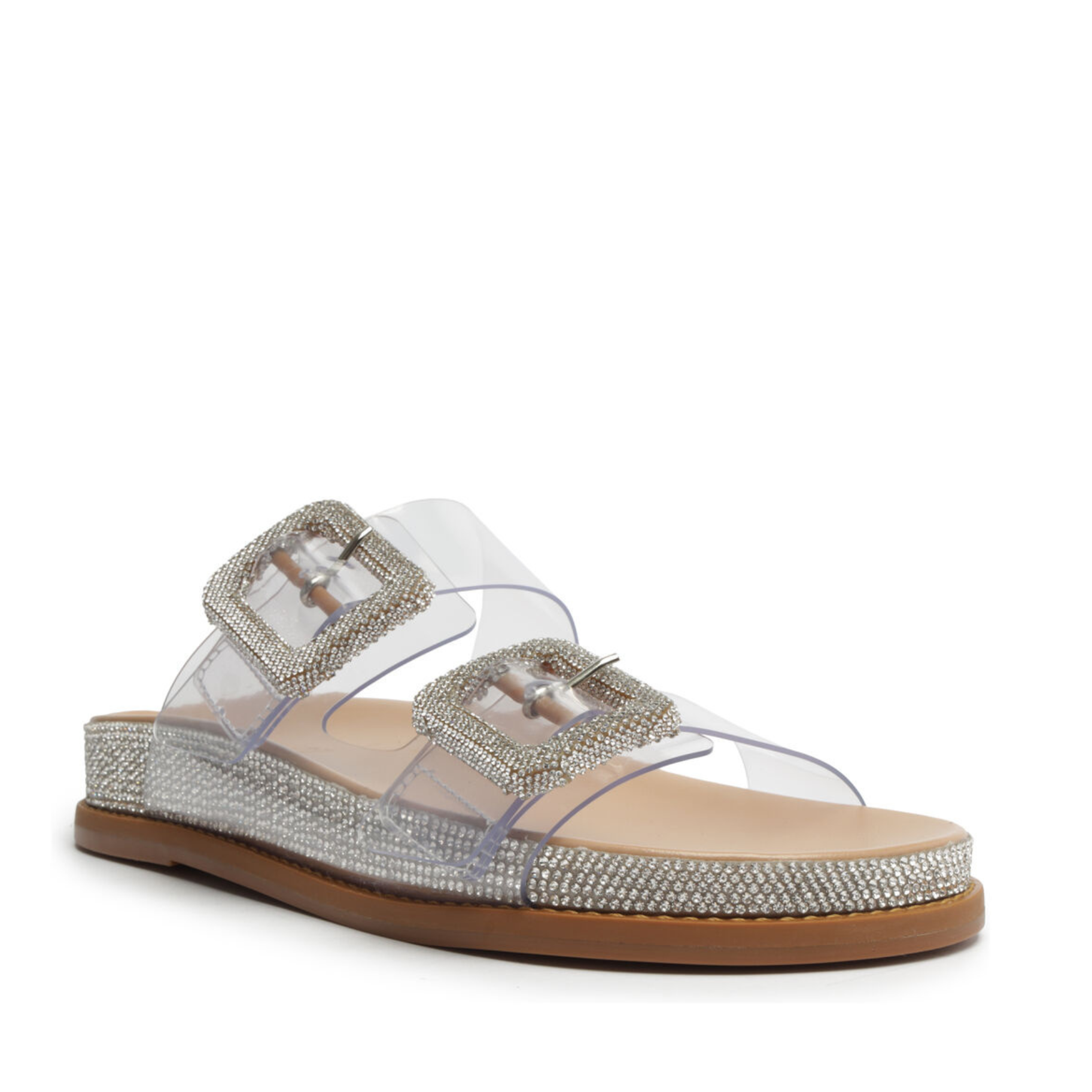 Tessa Vinyl Sandals for Women - Comfortable Summer Beach Slides with Non-Slip Sole | Perfect for Poolside, Vacation, and Casual Outfits