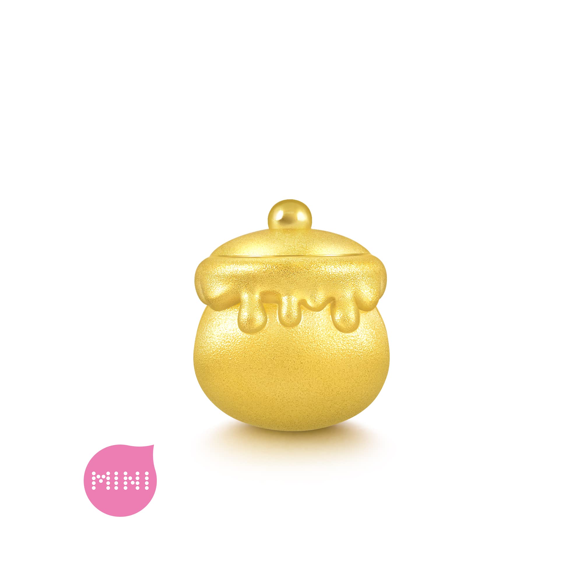24K Solid Gold Mini Honey Jar Charm Bracelet for Women - 999 Pure Gold Jewelry Gift for Her, Birthday, Anniversary, Valentine's Day