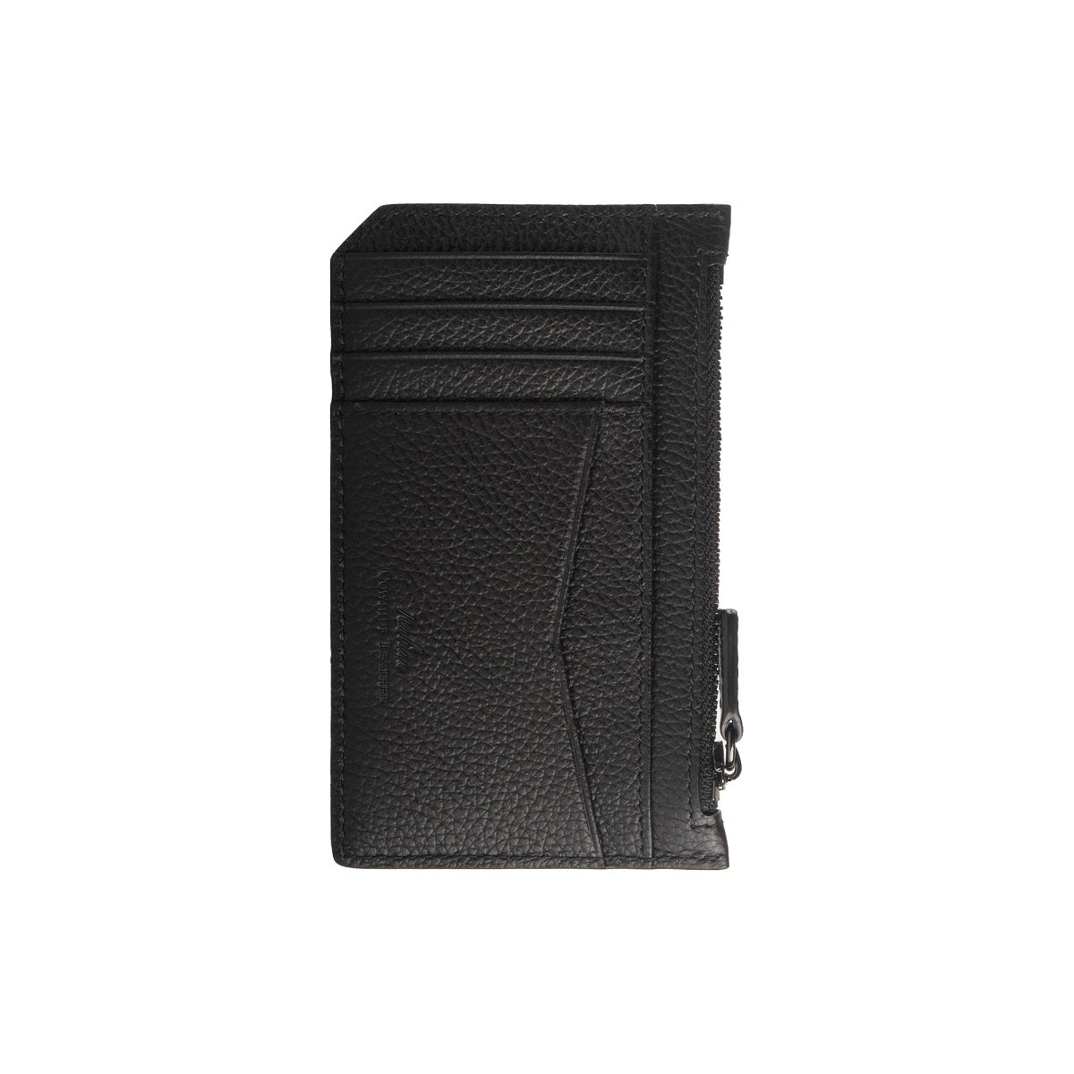 Premium Nicky Leather Card Holder with RFID Protection & Zip Pocket - Slim Wallet for Men & Women, Perfect for Travel, Business & Everyday Use