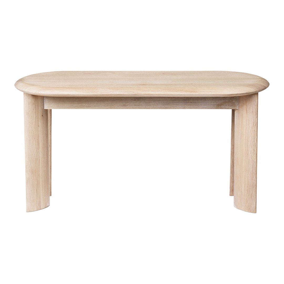 Ferm Living Bevel Bench - Modern Wooden Bench with Angled Legs for Living Room, Bedroom, or Entryway Decor