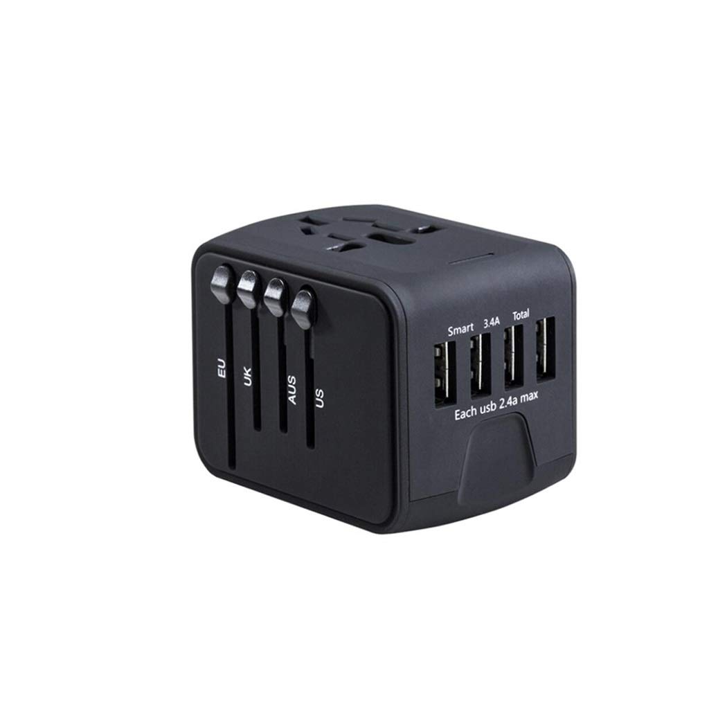 Universal Travel Power Adapter - Worldwide All-in-One Charger with USB Ports | International Plug Converter for USA Europe Asia | Perfect for Business Travelers & Vacationers