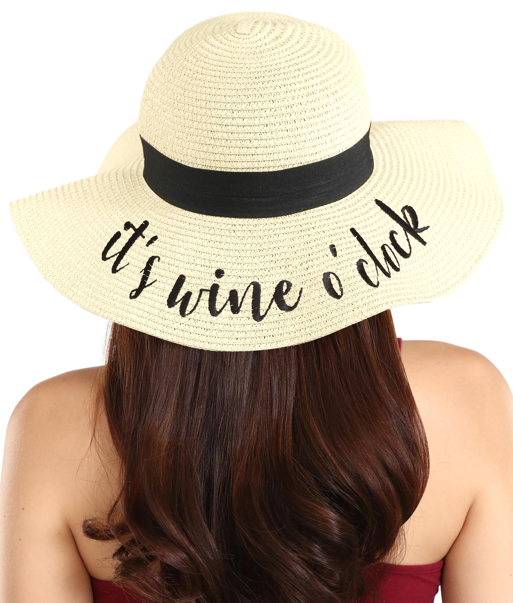 Foldable Beach Hats for Women - Floppy Sun Hats, Roll-Up Straw Hats with Wide Brim for Summer Vacation & Outdoor Activities | Perfect for Beach, Pool, Travel and Sun Protection