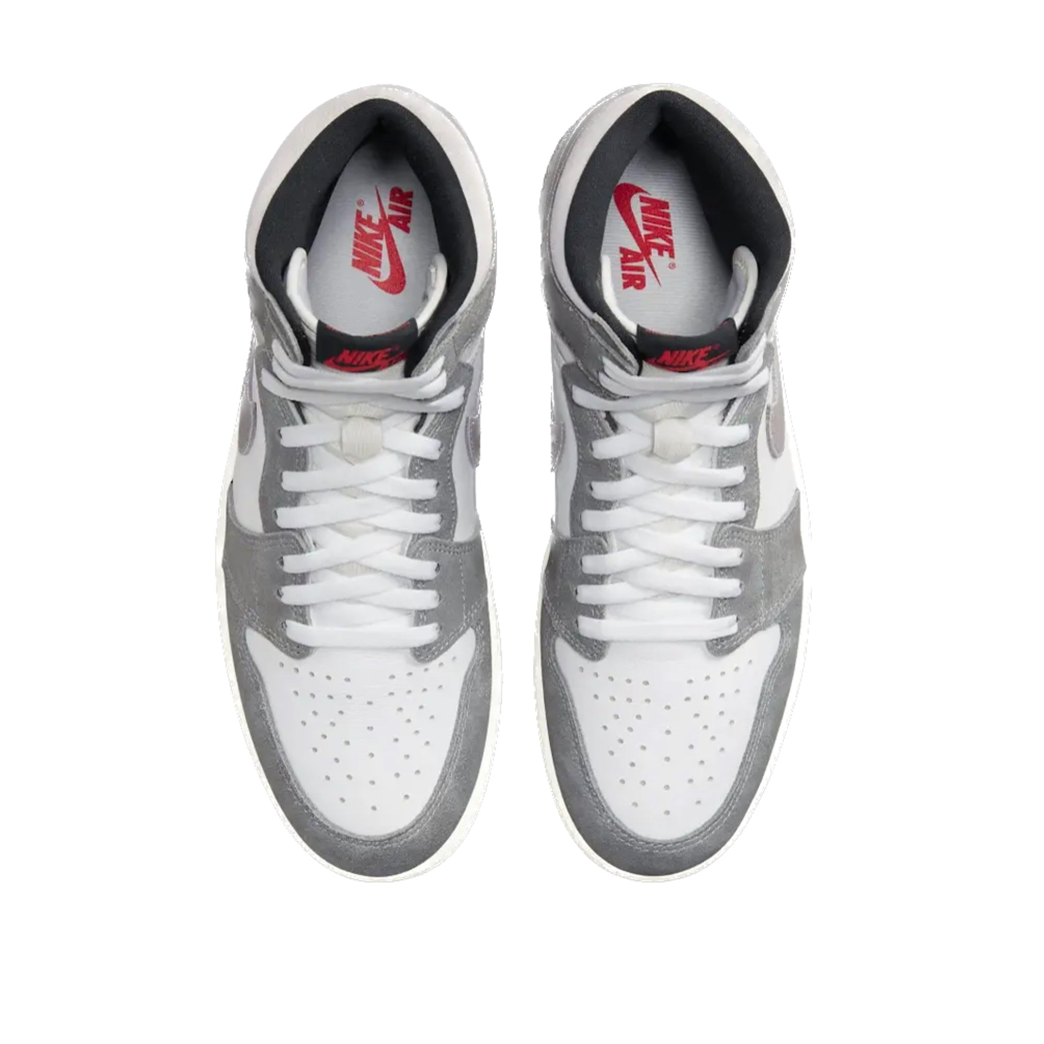 Air Jordan 1 Retro High OG Sneakers - Washed Black/Fire Red/Light Smoke Grey/Sail Colorway - Men's Basketball Shoes for Streetwear & Casual Outfits