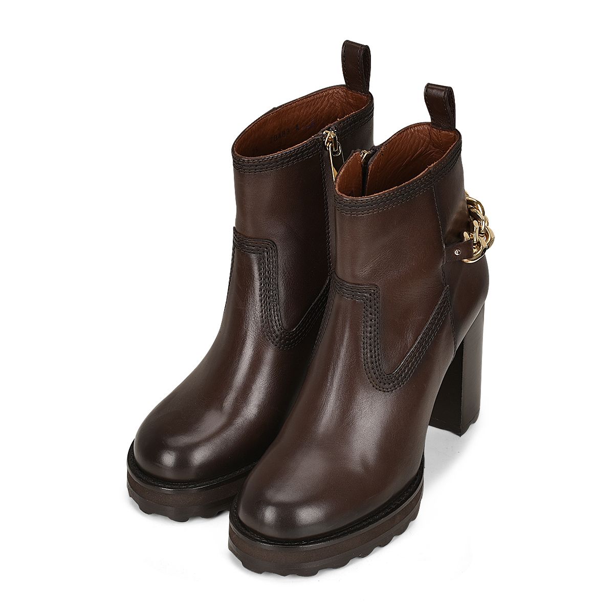 Franco Cuadra Women's Brown Casual Ankle Boots - 30CTSTS - Stylish & Comfortable for Everyday Wear, Office, and Outings